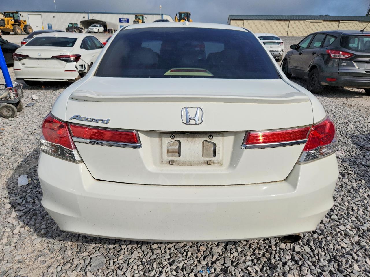 2012 Honda Accord Exl White vin: 1HGCP2F86CA111007
