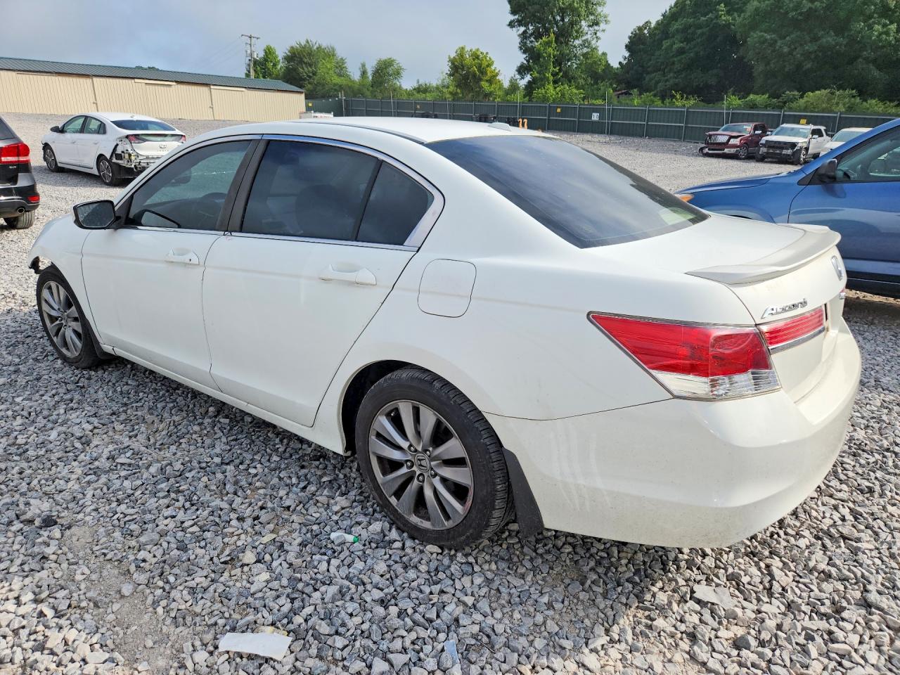 2012 Honda Accord Exl White vin: 1HGCP2F86CA111007