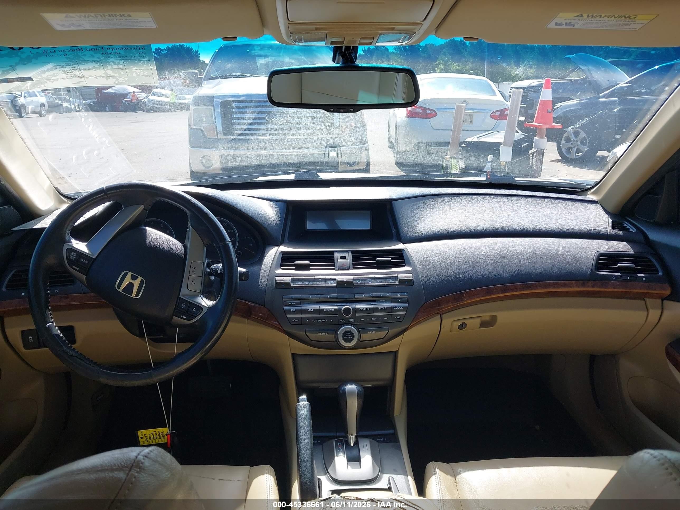 2012 Honda Accord 2.4 Ex-l White vin: 1HGCP2F86CA185365