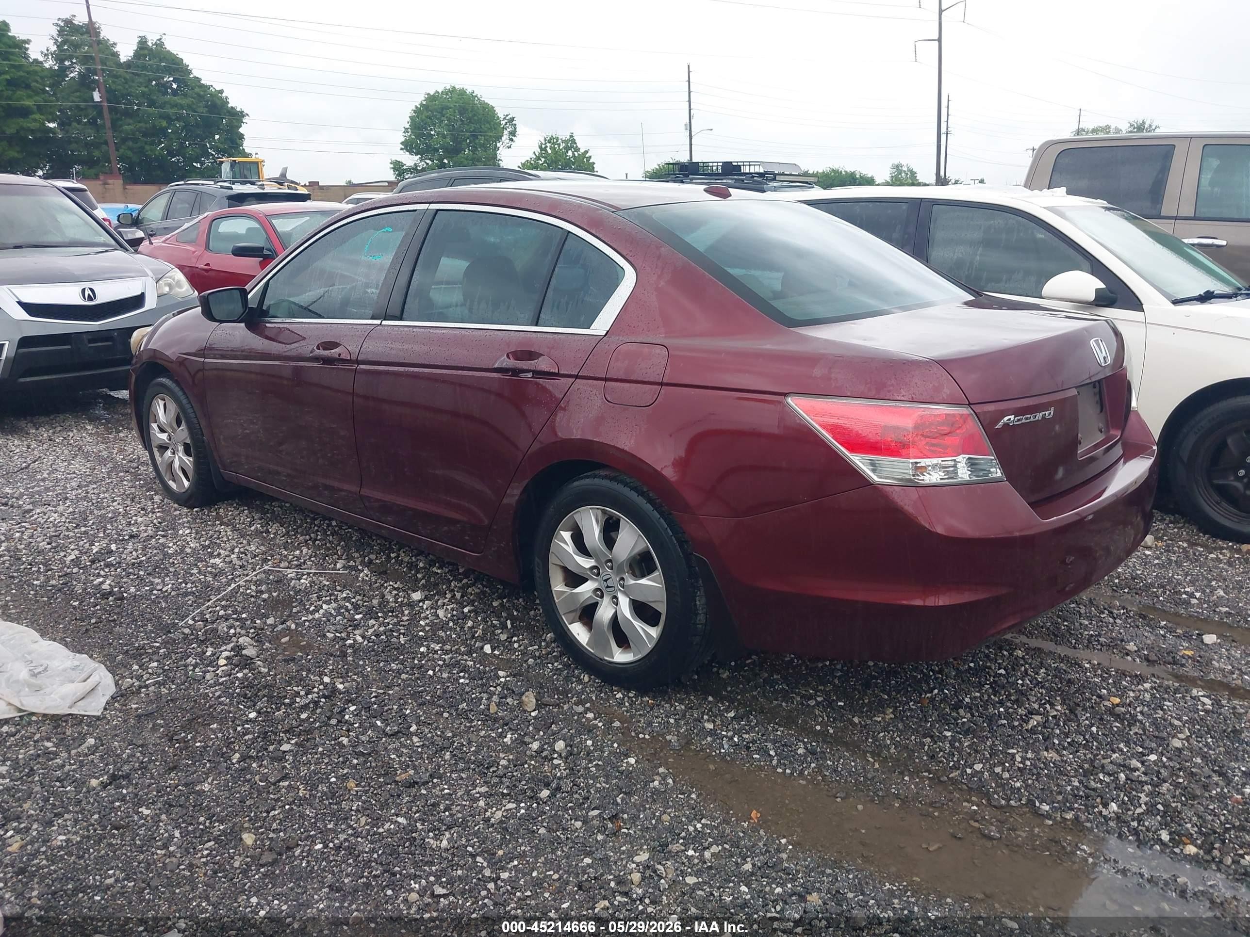 2010 Honda Accord 2.4 Ex-l Maroon vin: 1HGCP2F87AA014878