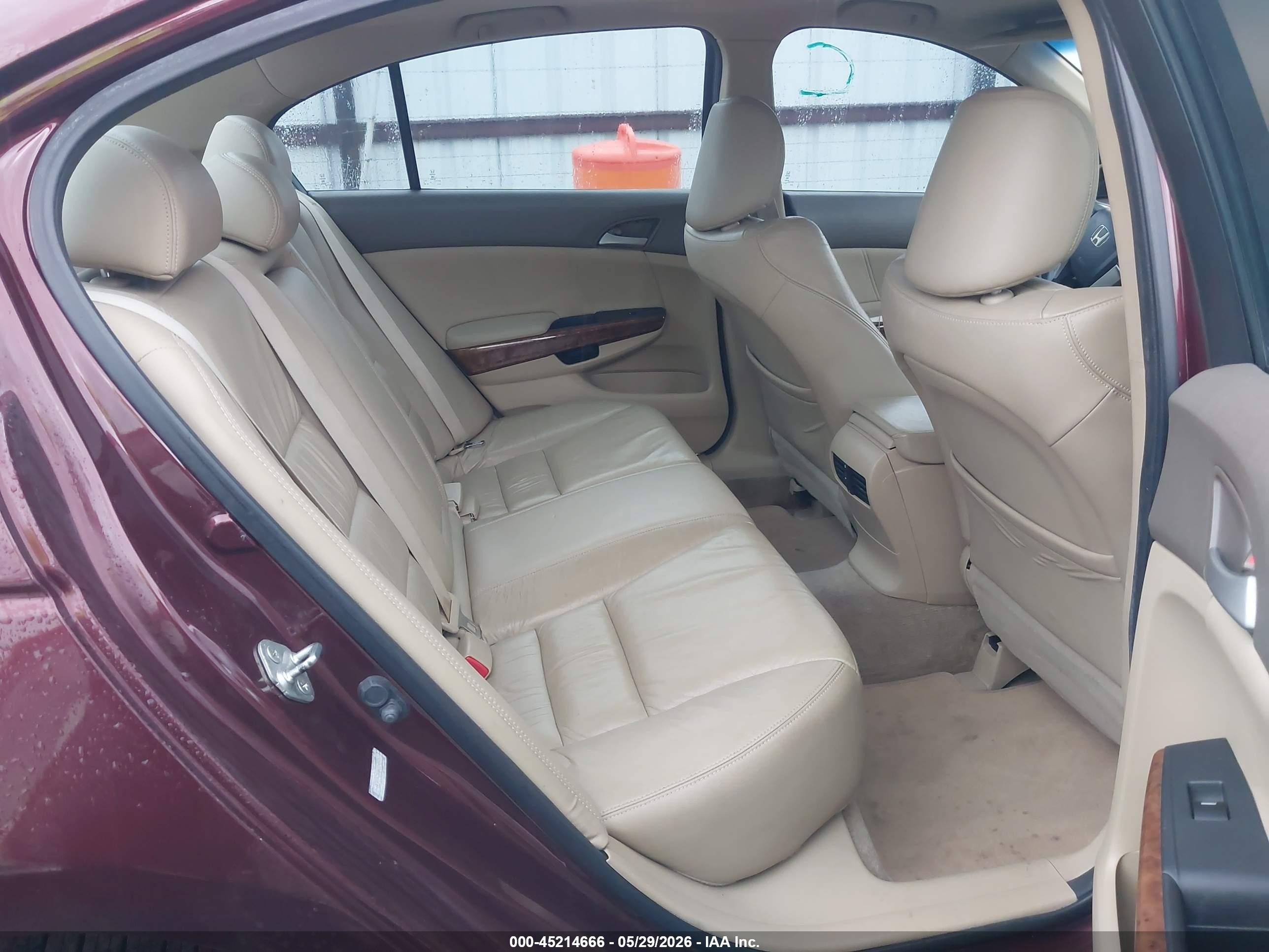 2010 Honda Accord 2.4 Ex-l Maroon vin: 1HGCP2F87AA014878