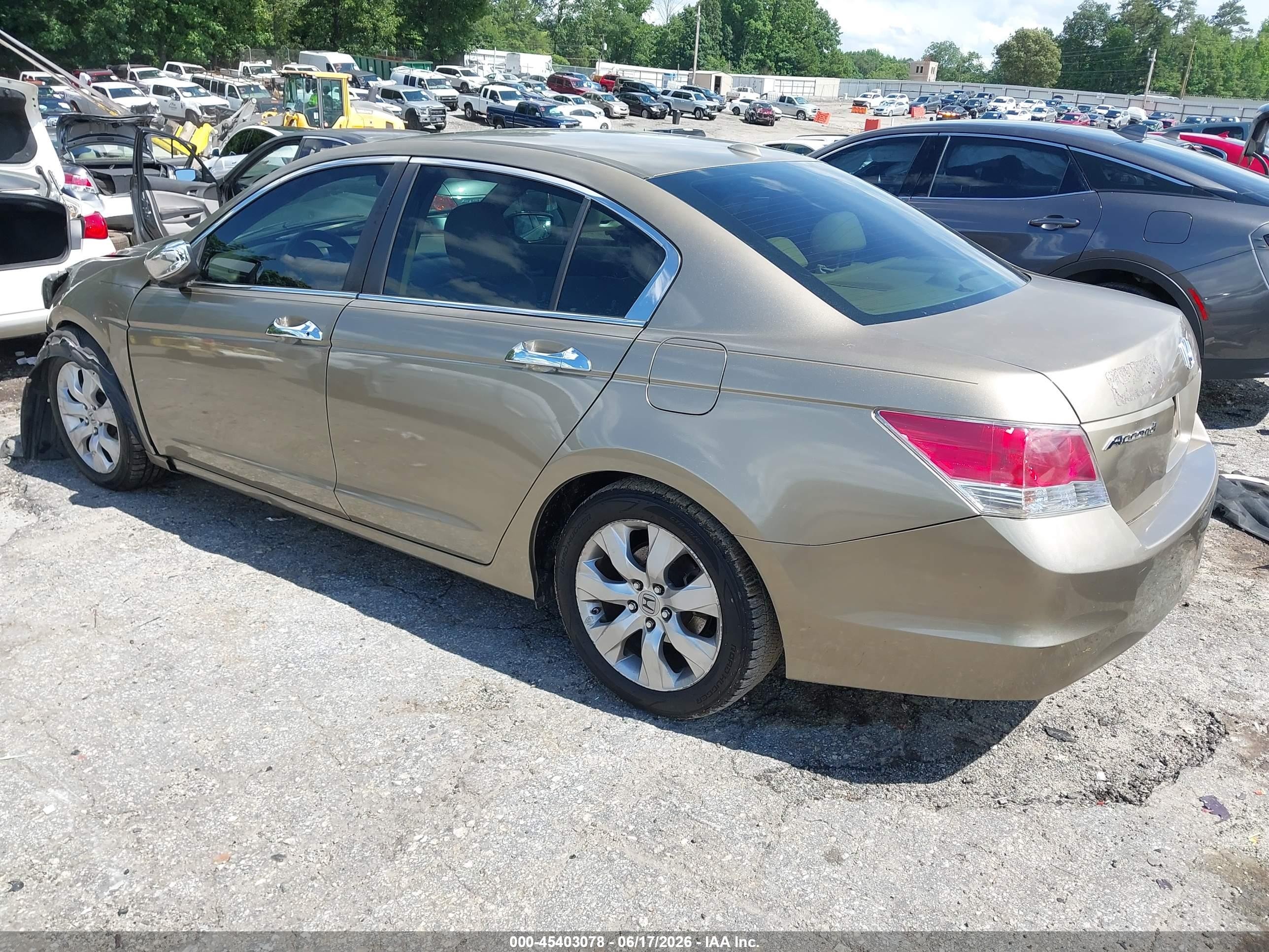 2010 Honda Accord 2.4 Ex-l Tan vin: 1HGCP2F87AA038288