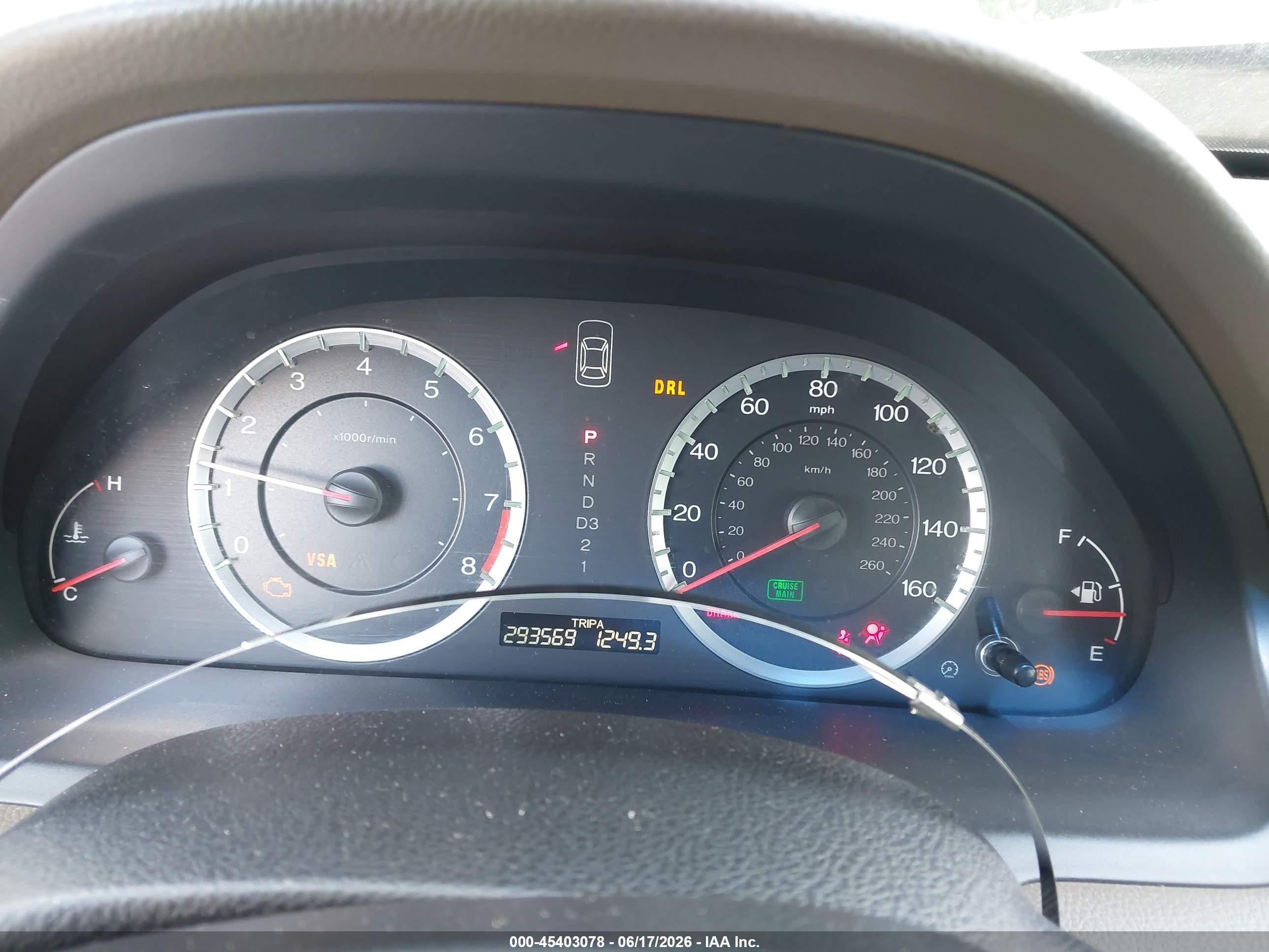 2010 Honda Accord 2.4 Ex-l Tan vin: 1HGCP2F87AA038288