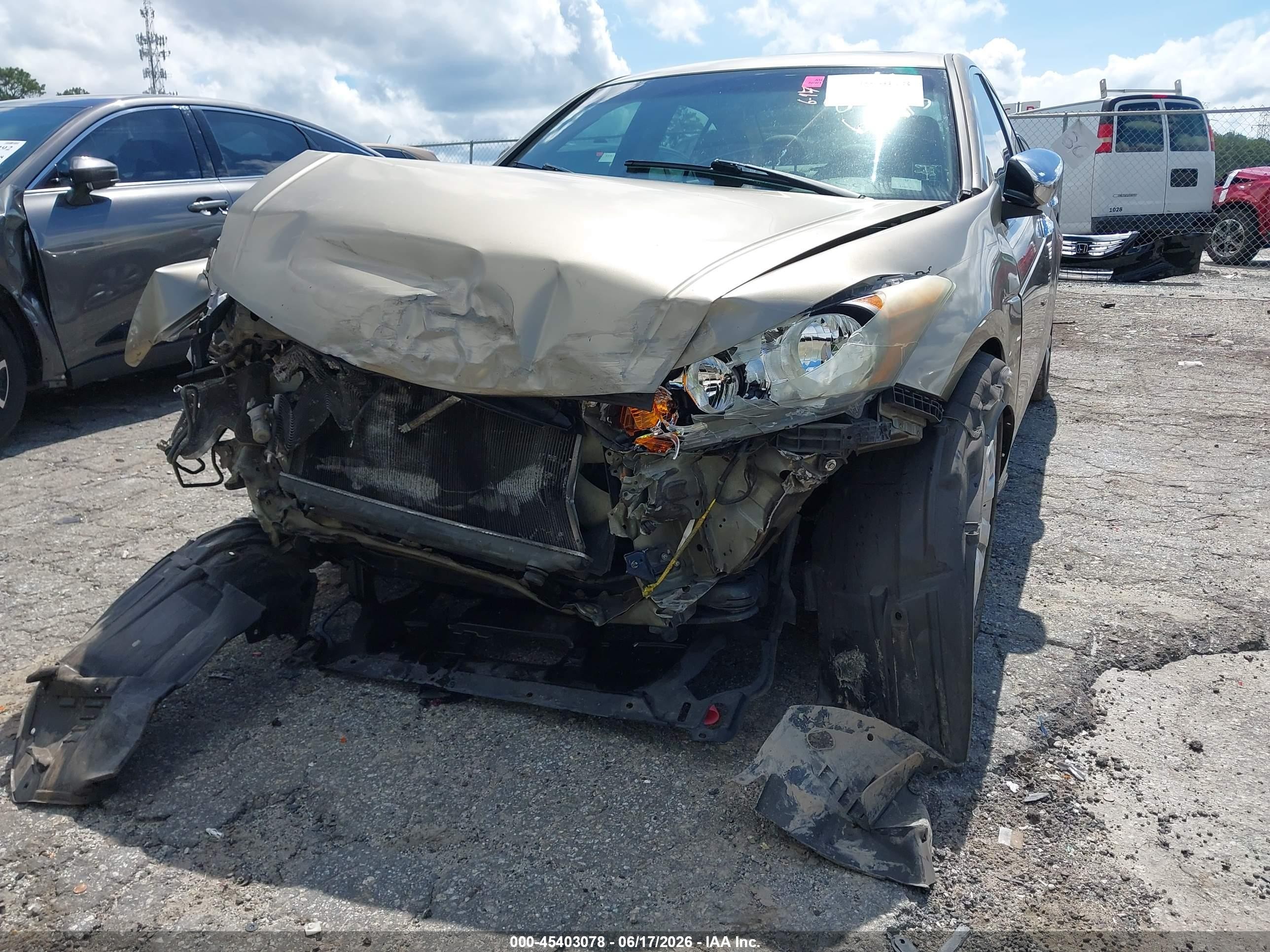 2010 Honda Accord 2.4 Ex-l Tan vin: 1HGCP2F87AA038288