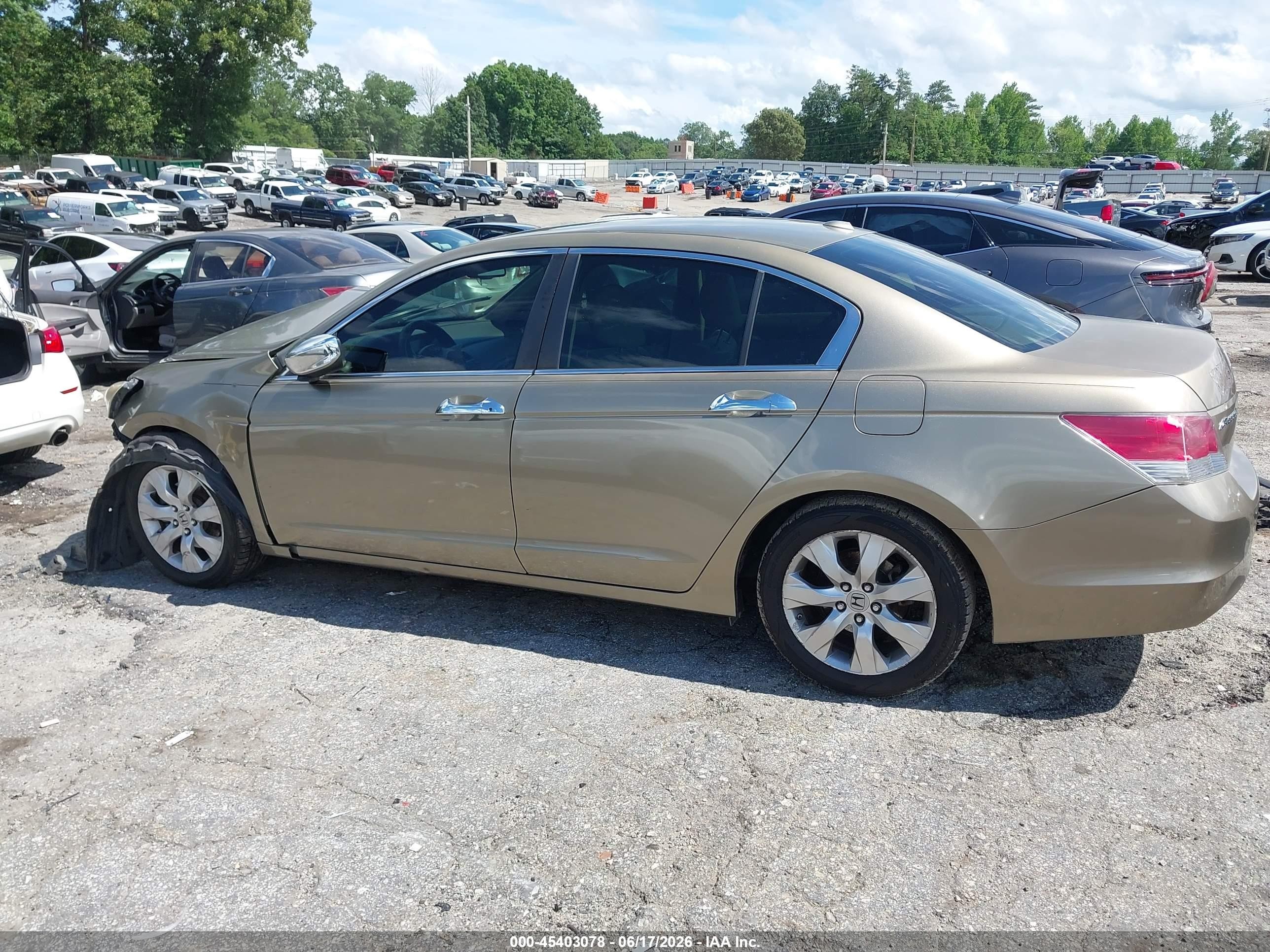 2010 Honda Accord 2.4 Ex-l Tan vin: 1HGCP2F87AA038288