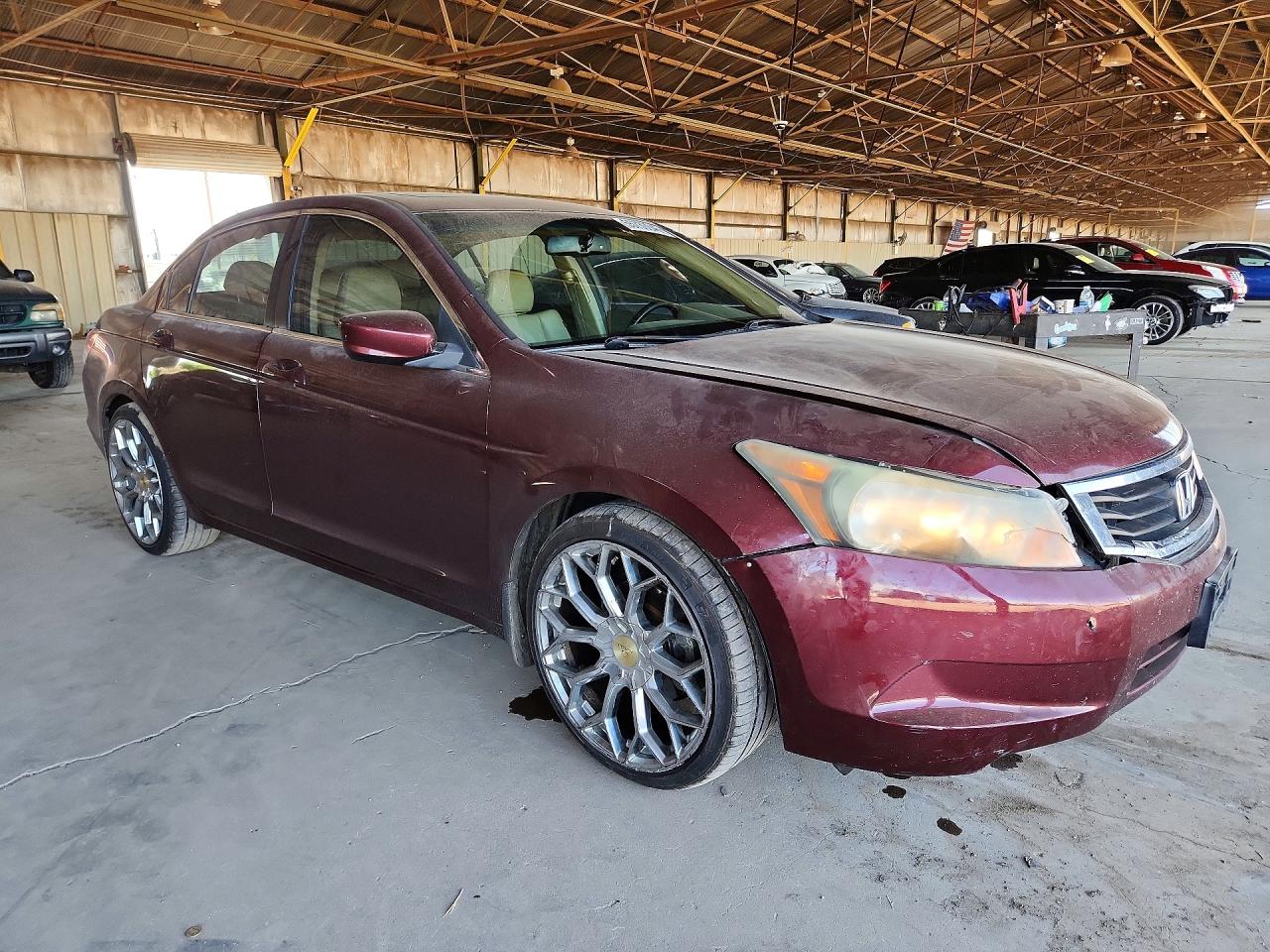 2010 Honda Accord Exl Burgundy vin: 1HGCP2F87AA064857