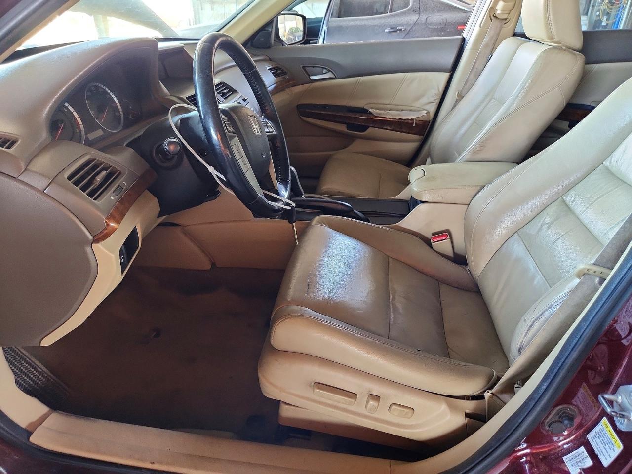 2010 Honda Accord Exl Burgundy vin: 1HGCP2F87AA064857