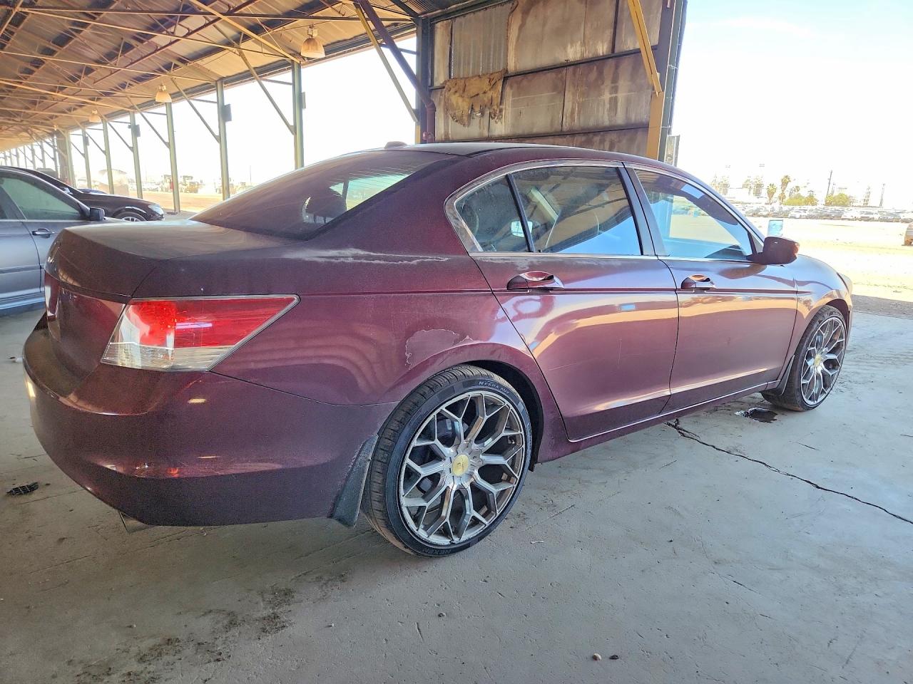 2010 Honda Accord Exl Burgundy vin: 1HGCP2F87AA064857