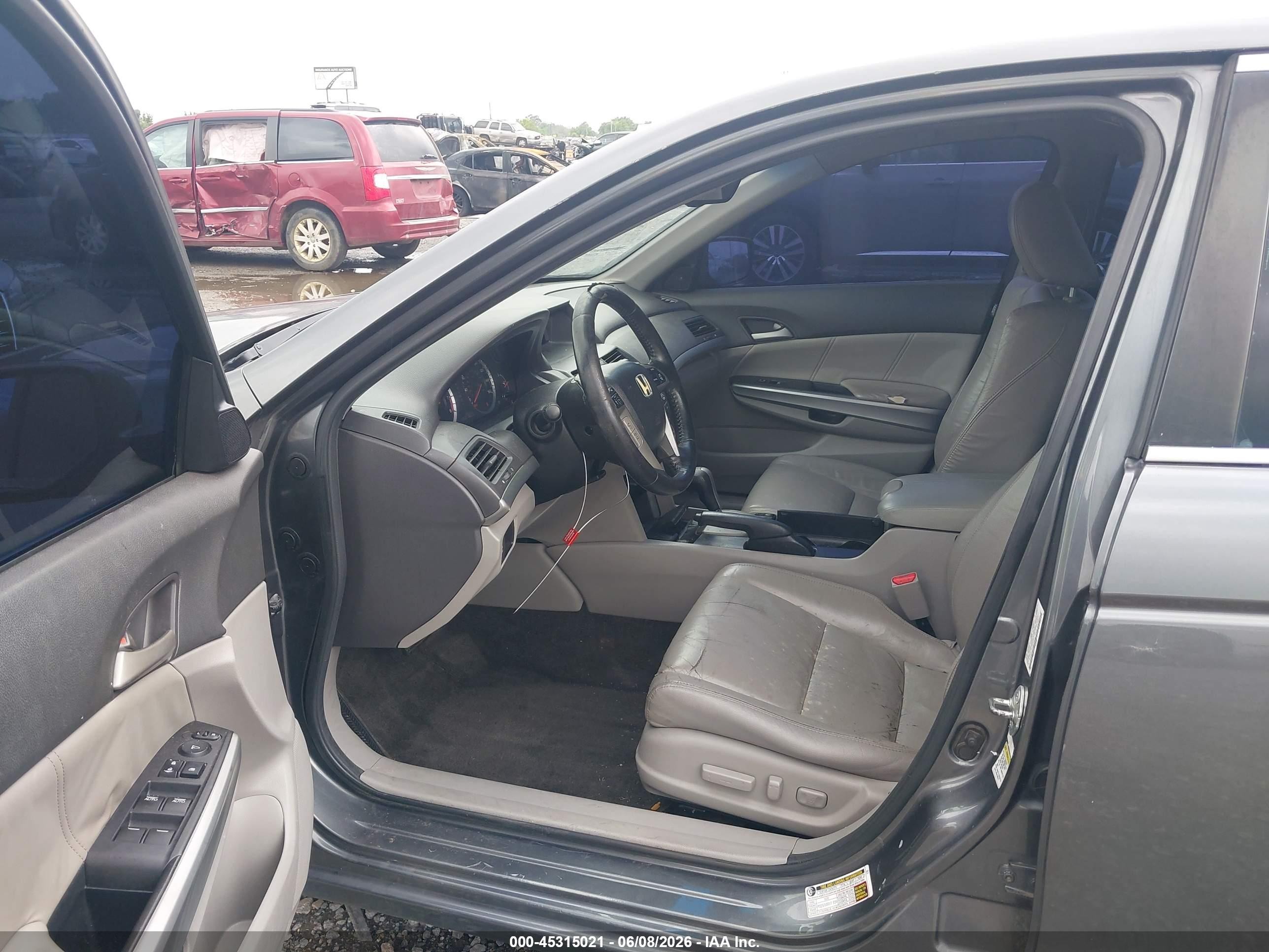 2010 Honda Accord 2.4 Ex-l Серый vin: 1HGCP2F87AA077057