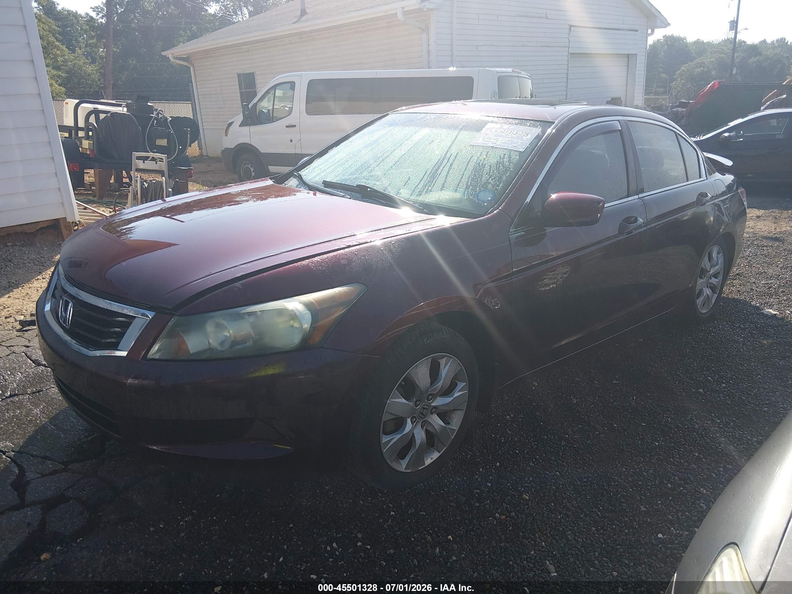 2010 Honda Accord 2.4 Ex-l Burgundy vin: 1HGCP2F87AA107366