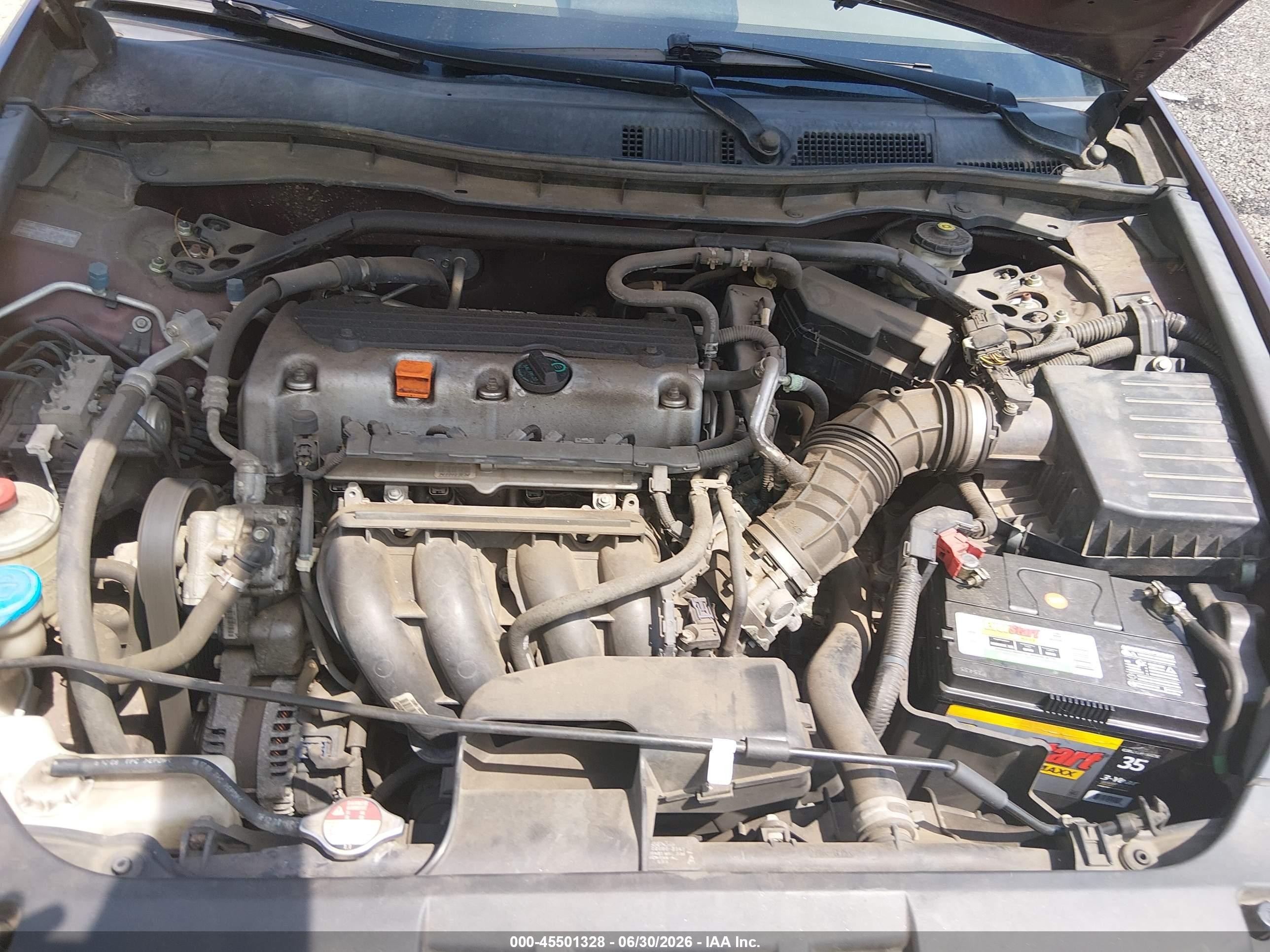 2010 Honda Accord 2.4 Ex-l Burgundy vin: 1HGCP2F87AA107366