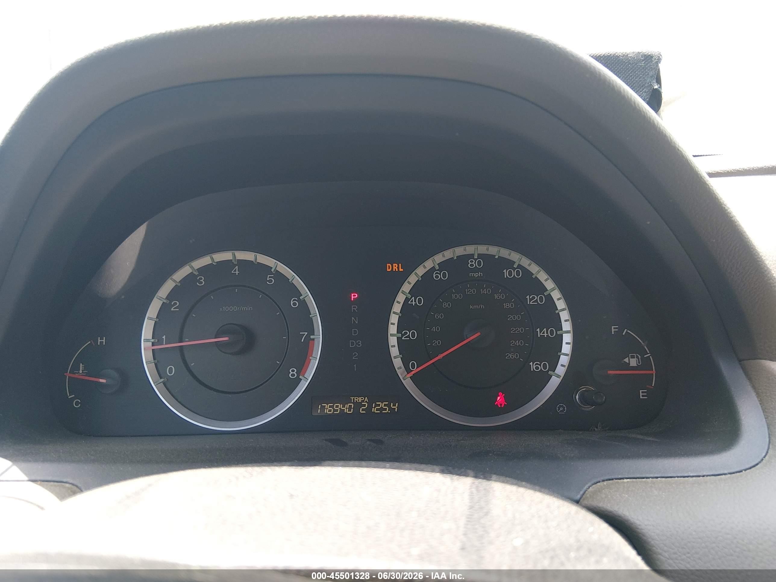 2010 Honda Accord 2.4 Ex-l Burgundy vin: 1HGCP2F87AA107366