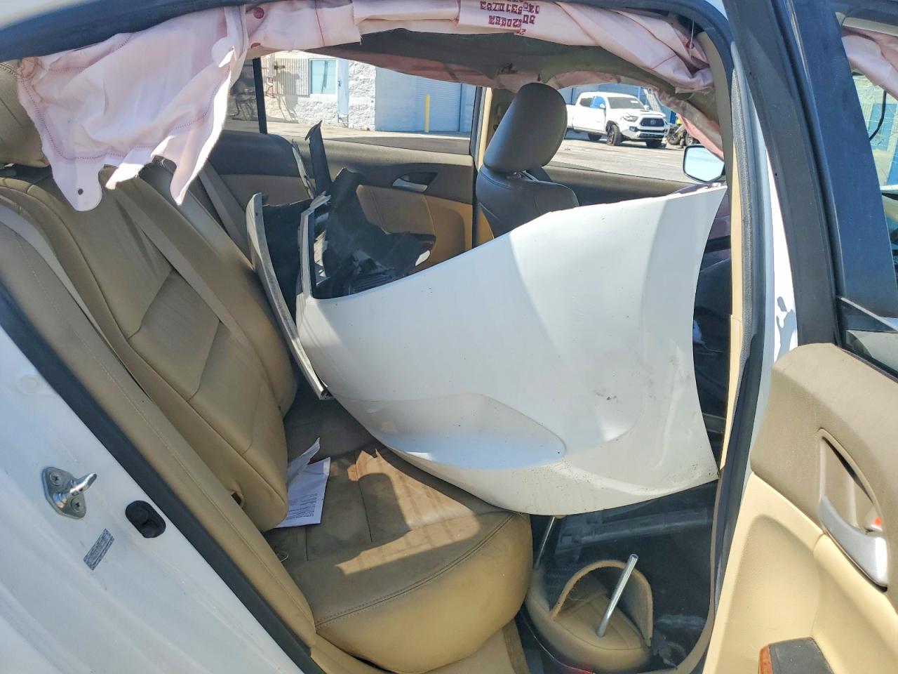 2010 Honda Accord Exl White vin: 1HGCP2F87AA115855