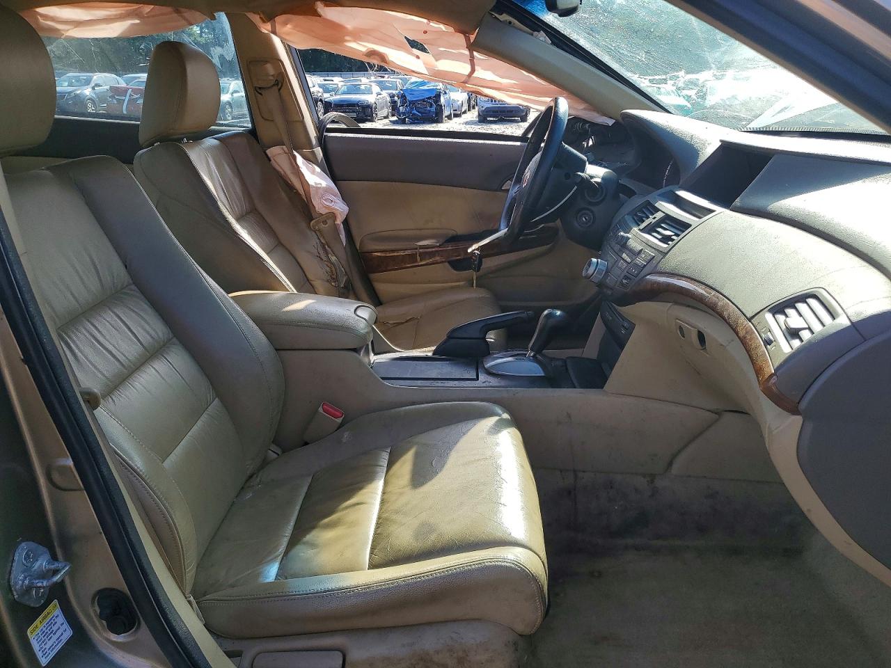 2010 Honda Accord Exl Beige vin: 1HGCP2F87AA134311