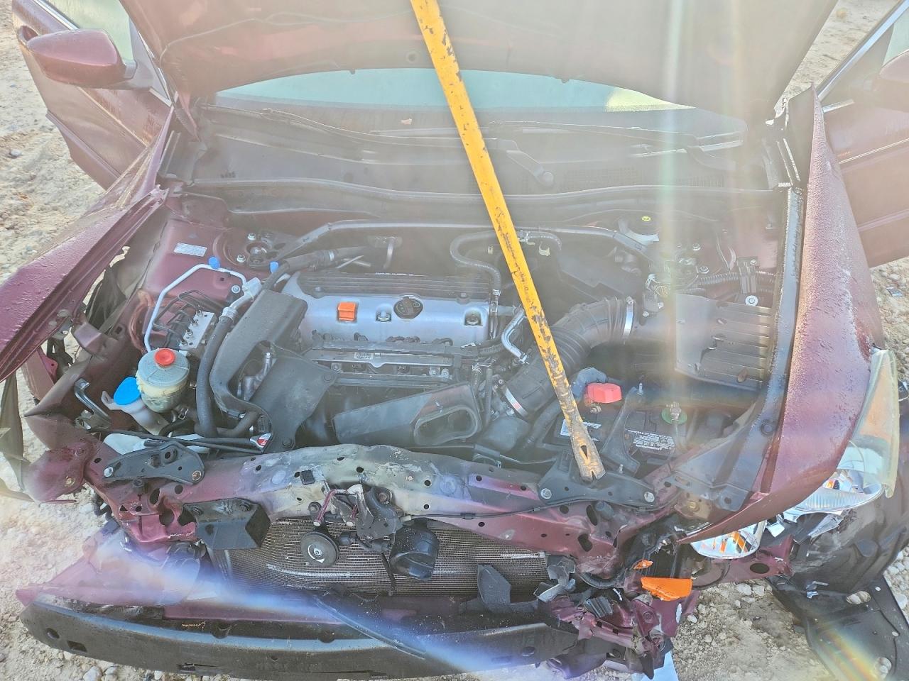 2010 Honda Accord Exl Burgundy vin: 1HGCP2F87AA138858