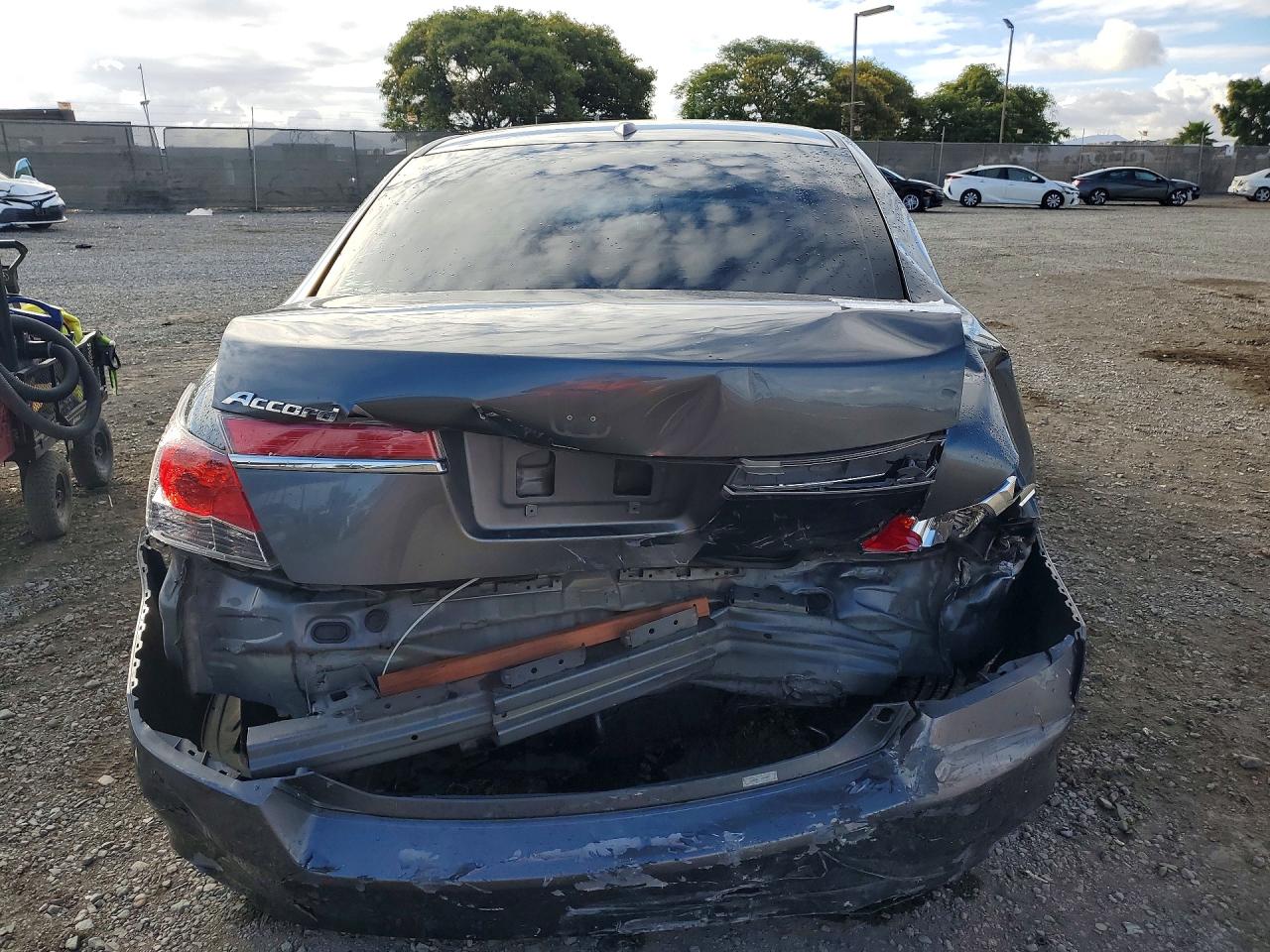 2011 Honda Accord Exl Gray vin: 1HGCP2F87BA000495