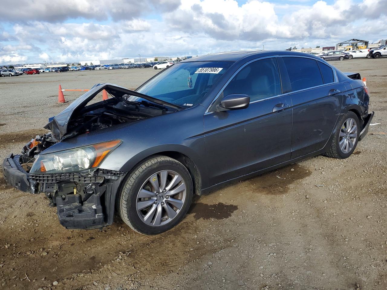 2011 Honda Accord Exl Gray vin: 1HGCP2F87BA000495