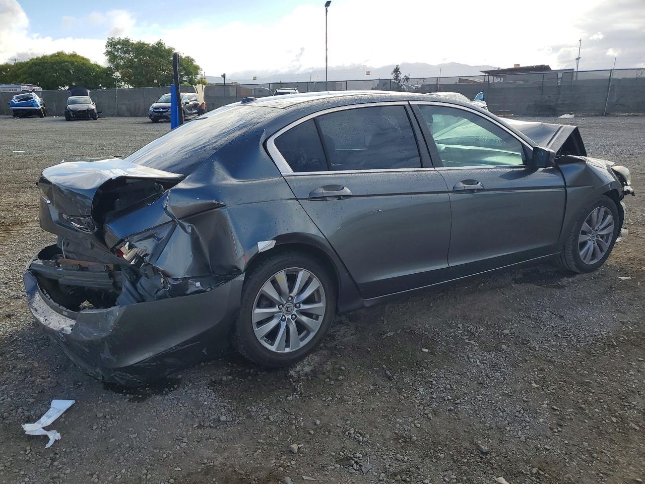 2011 Honda Accord Exl Gray vin: 1HGCP2F87BA000495