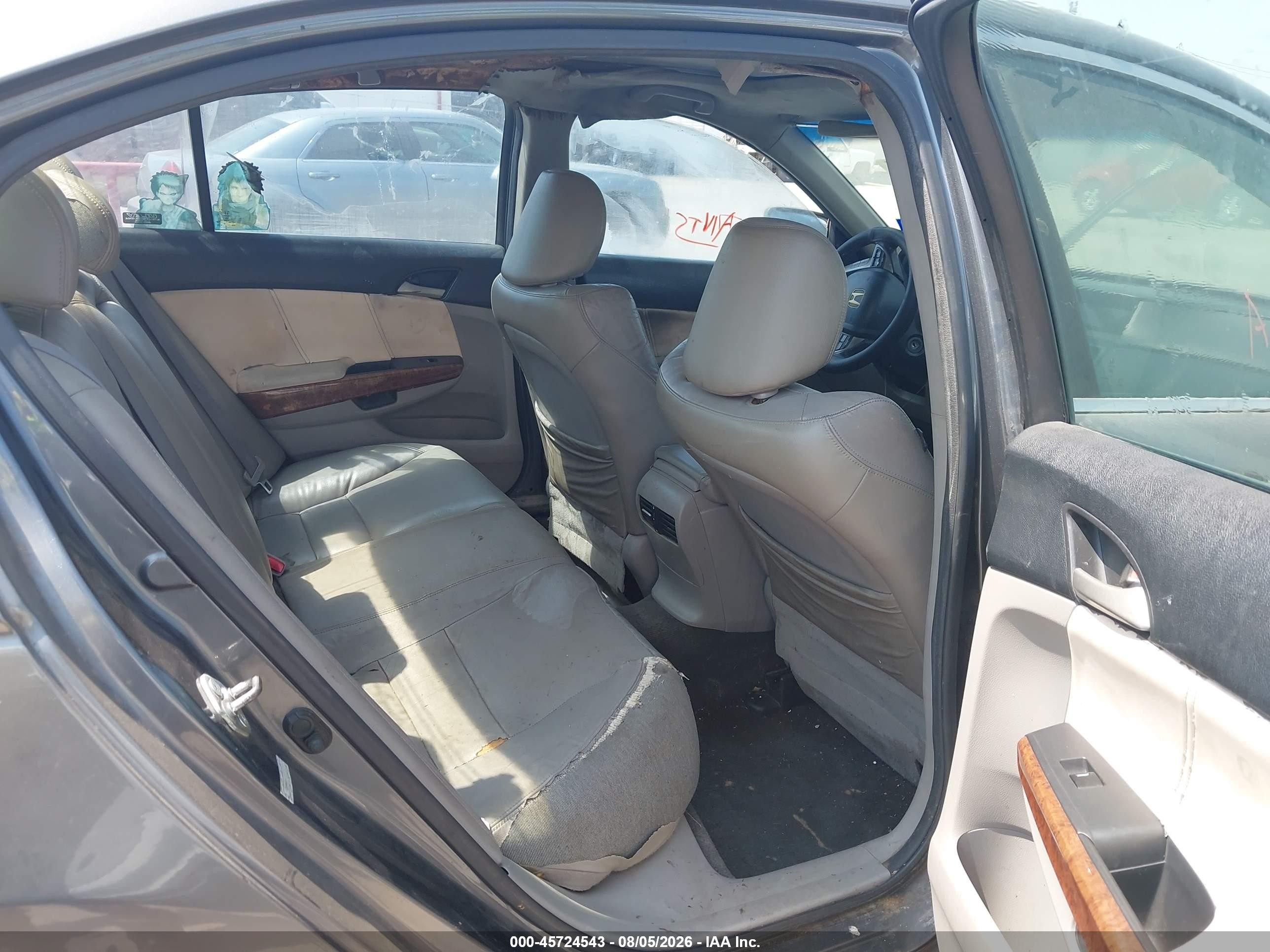 2011 Honda Accord 2.4 Ex-l Gray vin: 1HGCP2F87BA003395