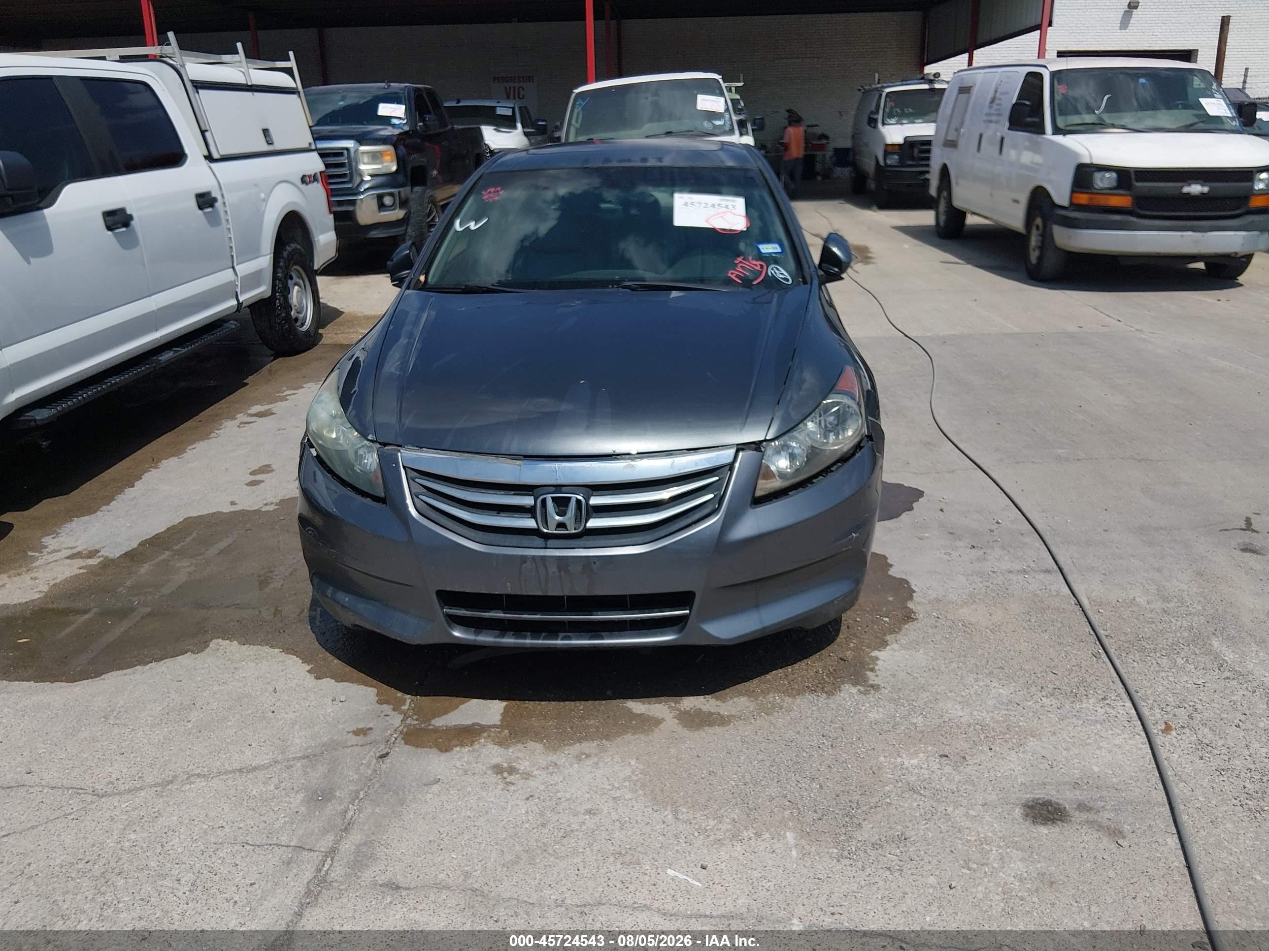2011 Honda Accord 2.4 Ex-l Gray vin: 1HGCP2F87BA003395