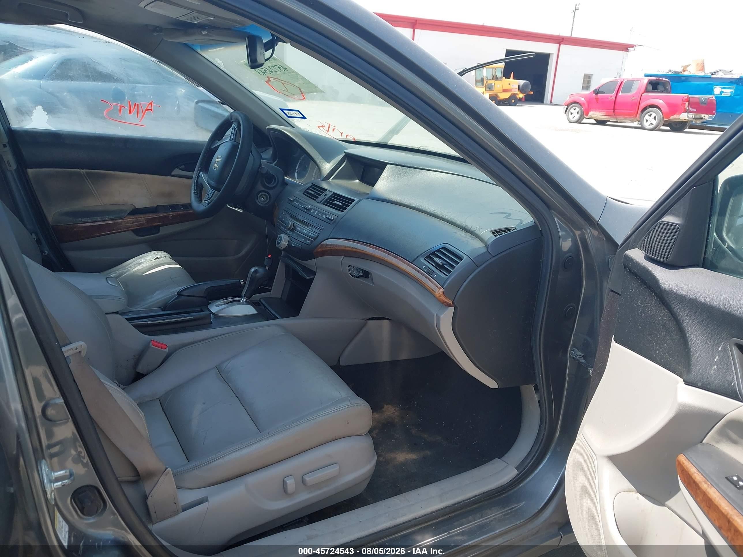 2011 Honda Accord 2.4 Ex-l Gray vin: 1HGCP2F87BA003395