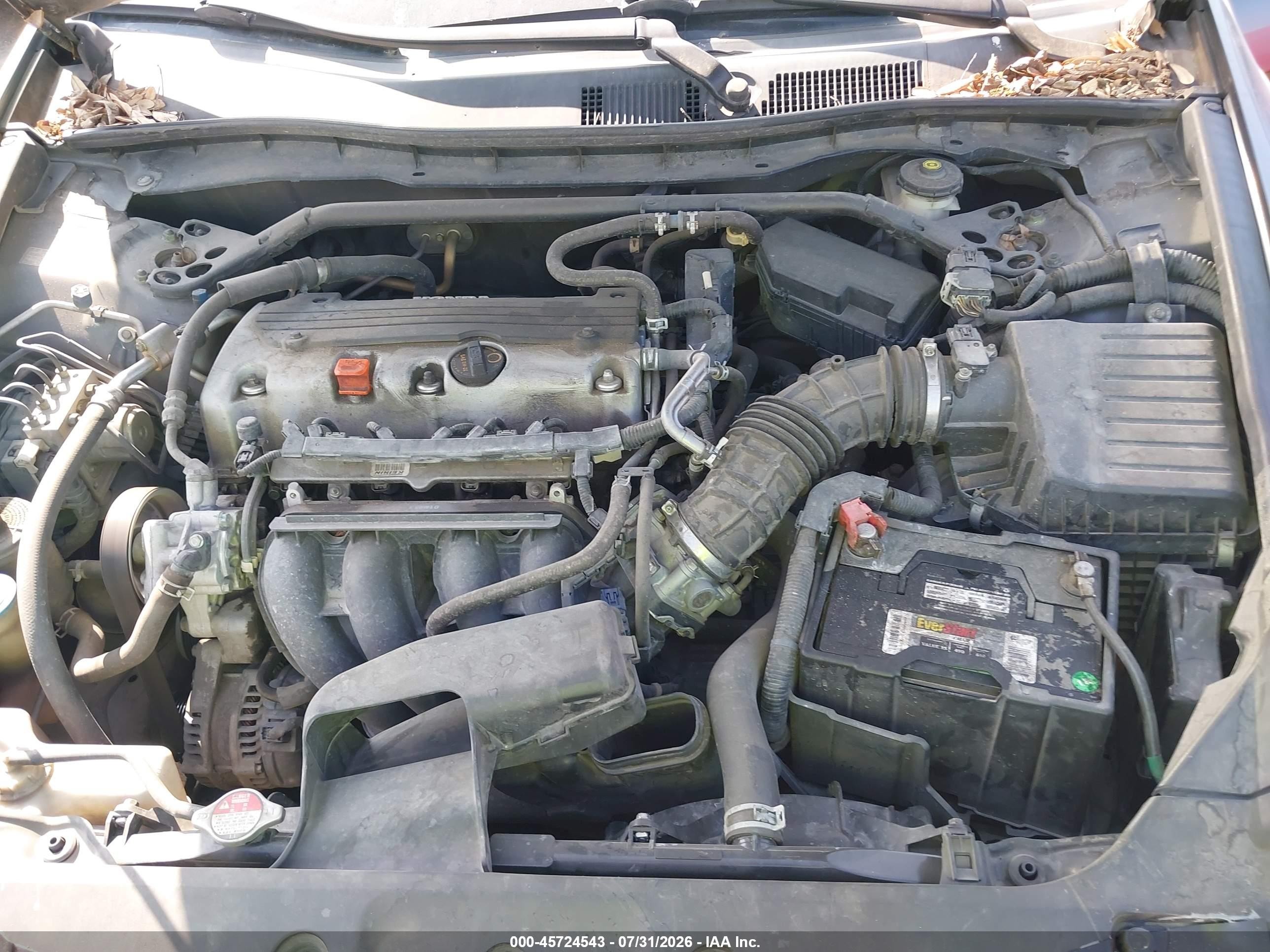 2011 Honda Accord 2.4 Ex-l Gray vin: 1HGCP2F87BA003395