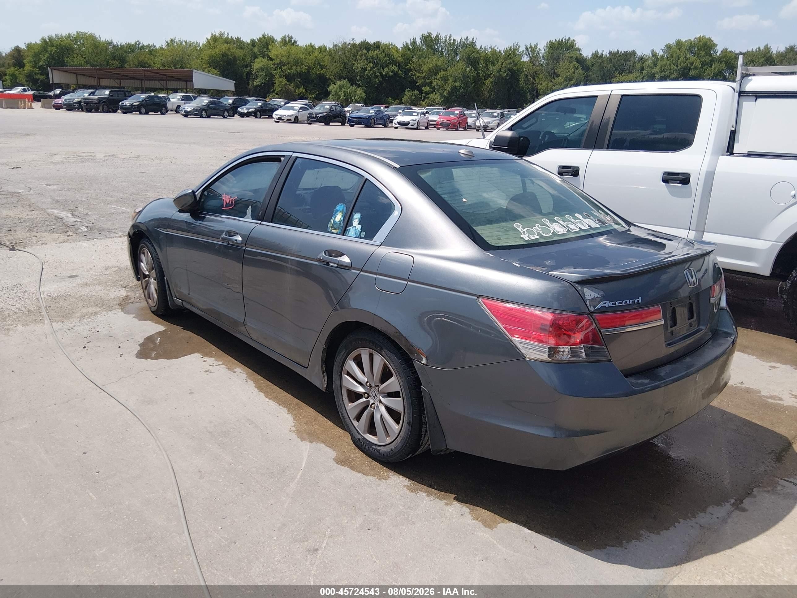 2011 Honda Accord 2.4 Ex-l Gray vin: 1HGCP2F87BA003395