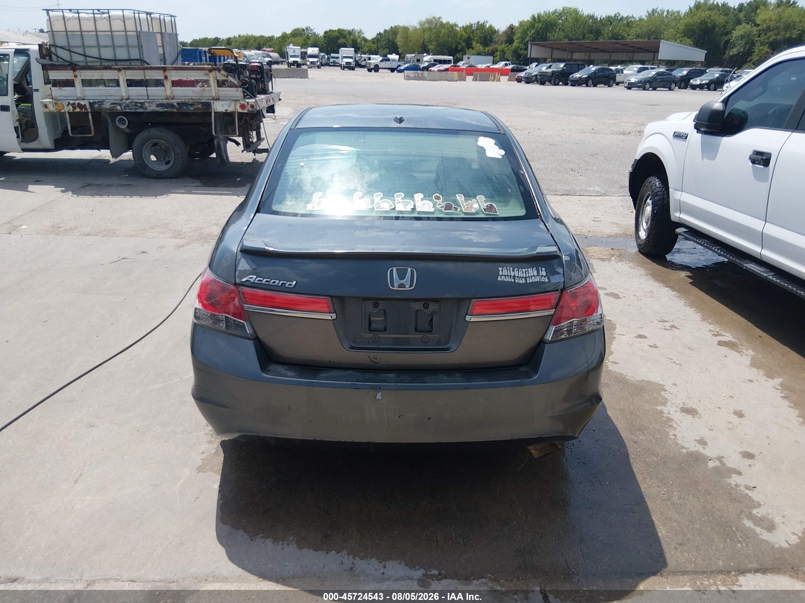 2011 Honda Accord 2.4 Ex-l Gray vin: 1HGCP2F87BA003395