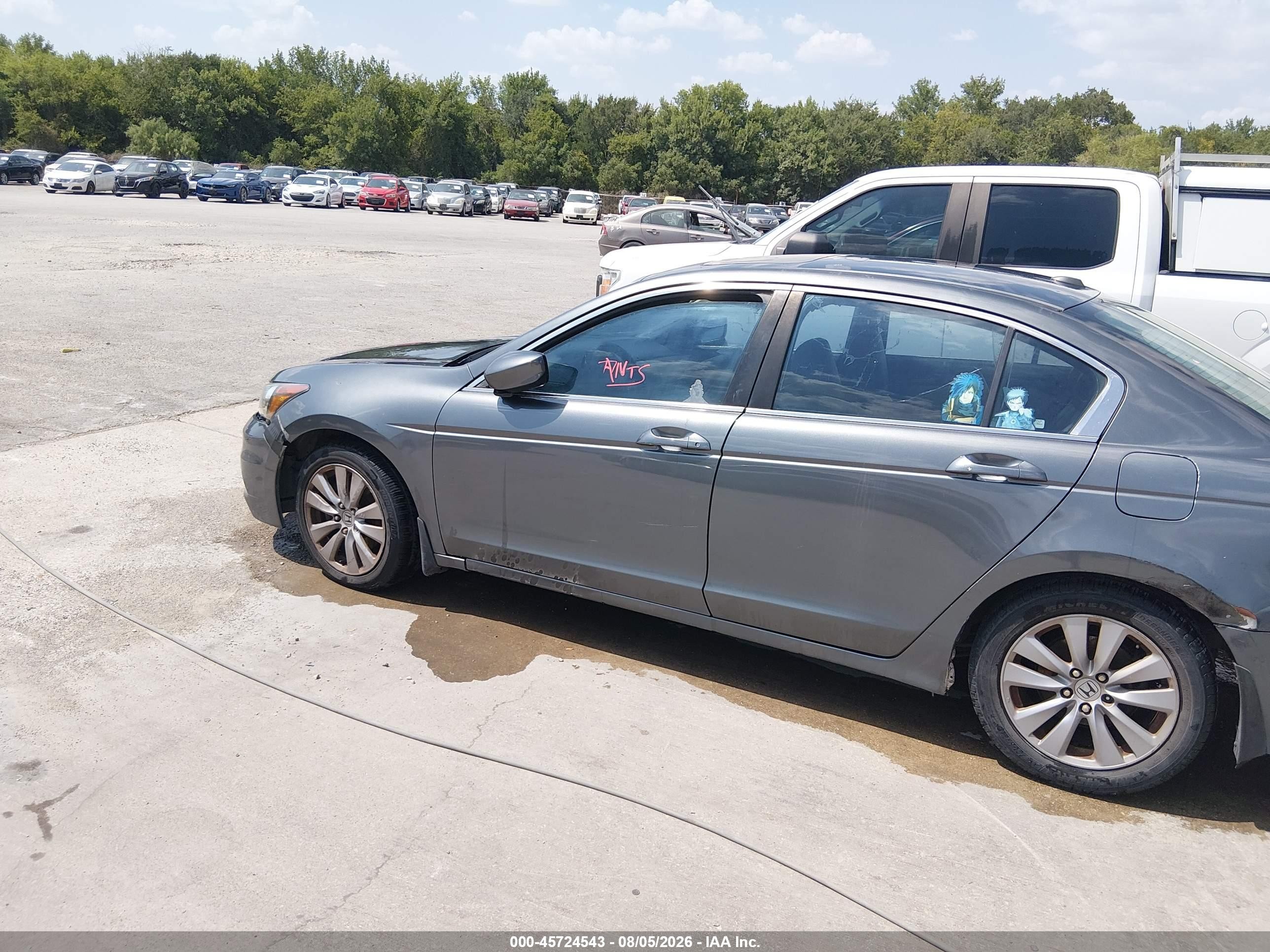 2011 Honda Accord 2.4 Ex-l Gray vin: 1HGCP2F87BA003395
