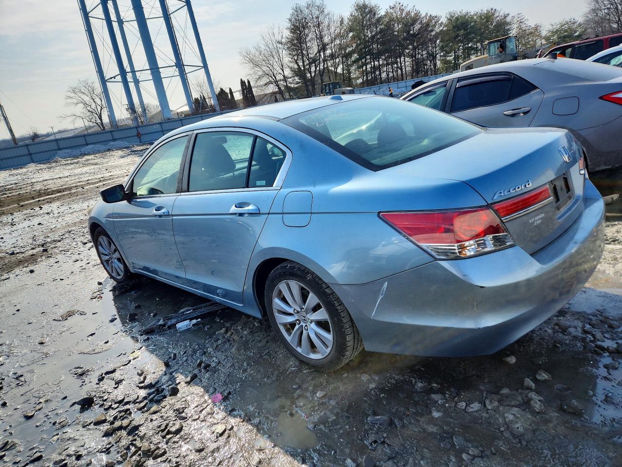 2011 Honda Accord Exl Синий vin: 1HGCP2F87BA039829