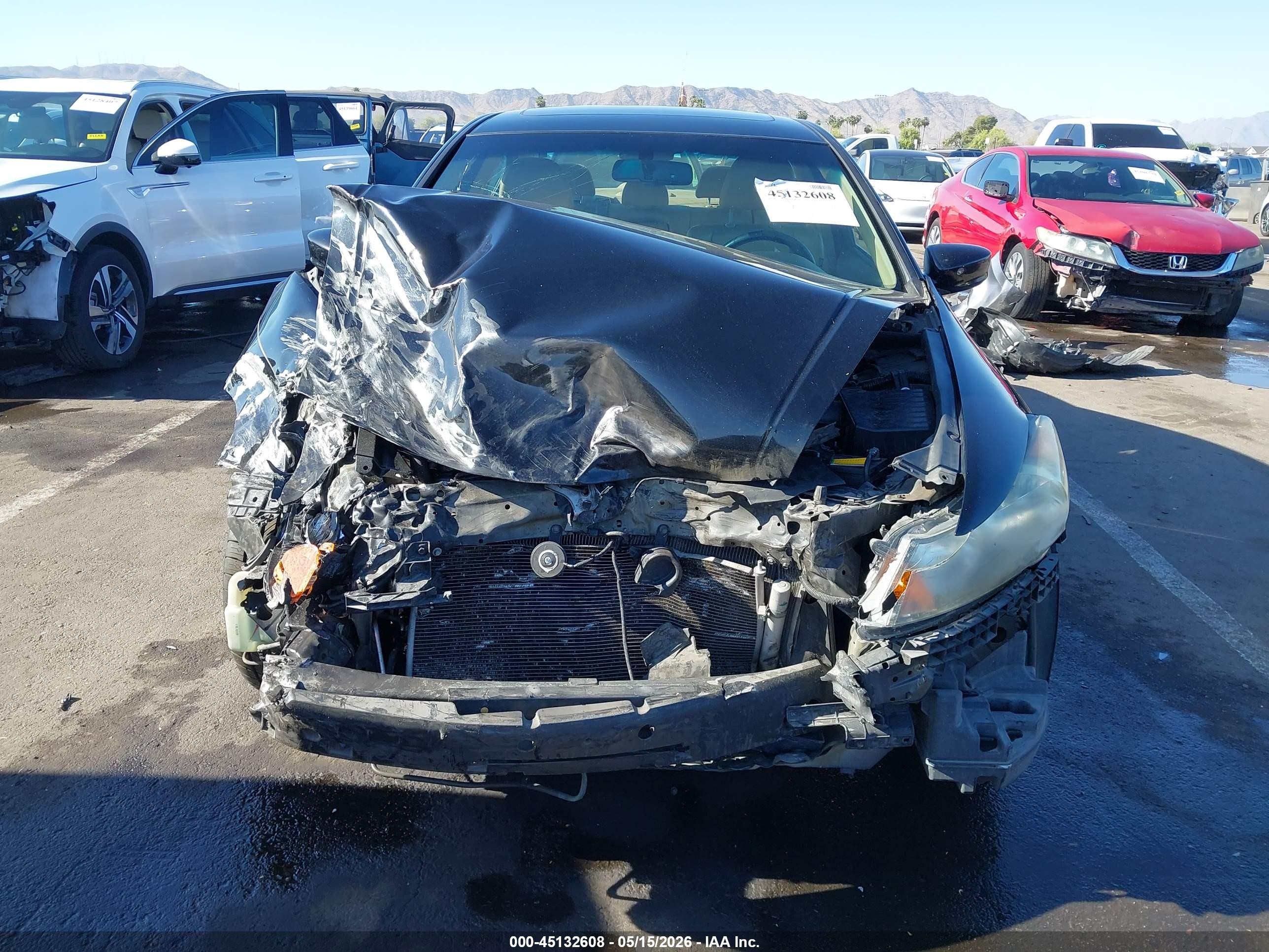 2011 Honda Accord 2.4 Ex-l Black vin: 1HGCP2F87BA044366