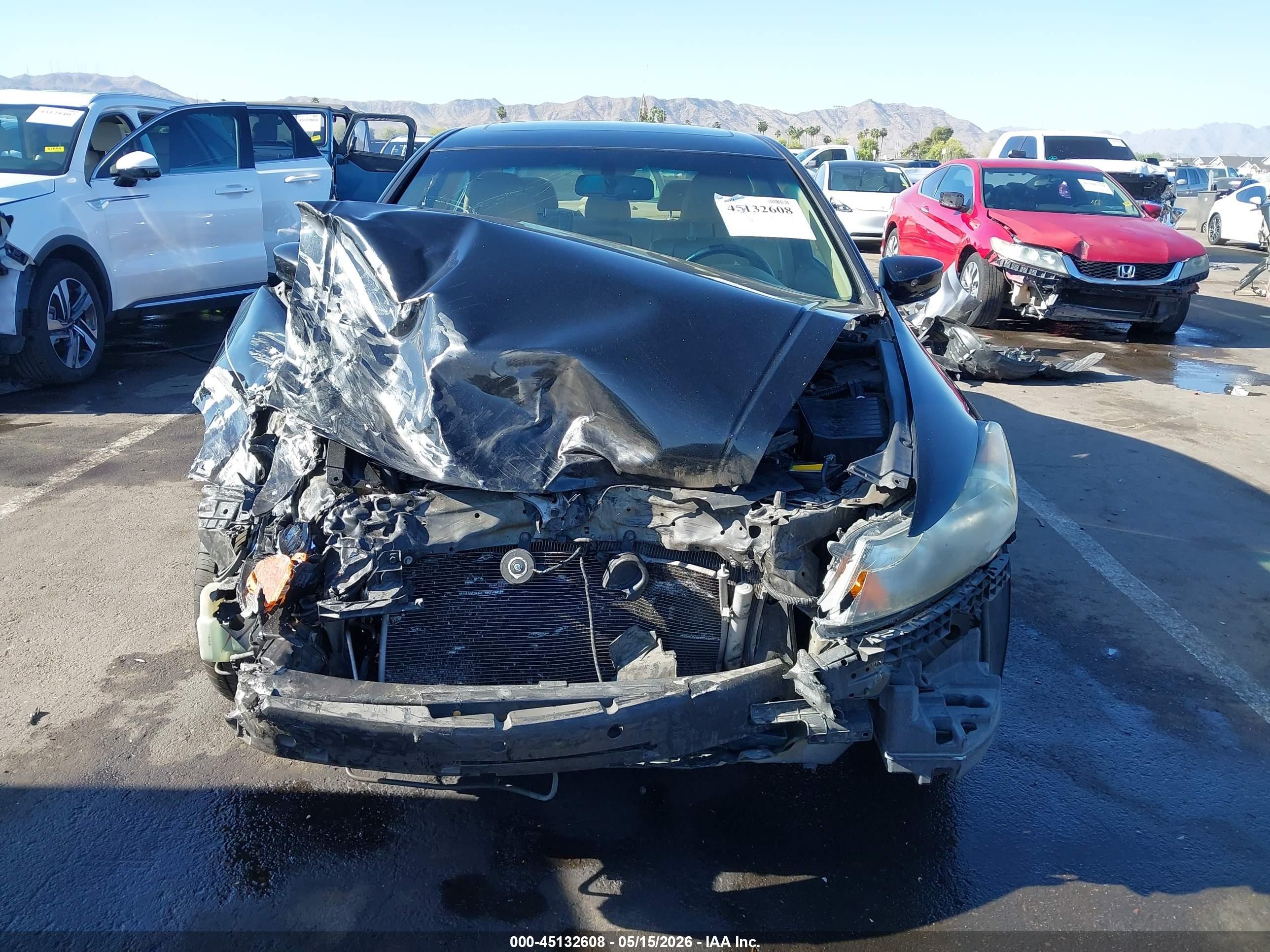 2011 Honda Accord 2.4 Ex-l Black vin: 1HGCP2F87BA044366