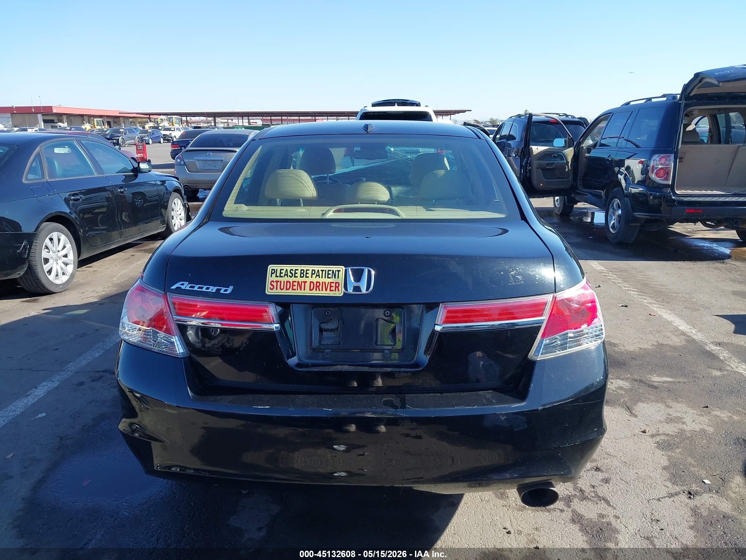 2011 Honda Accord 2.4 Ex-l Black vin: 1HGCP2F87BA044366