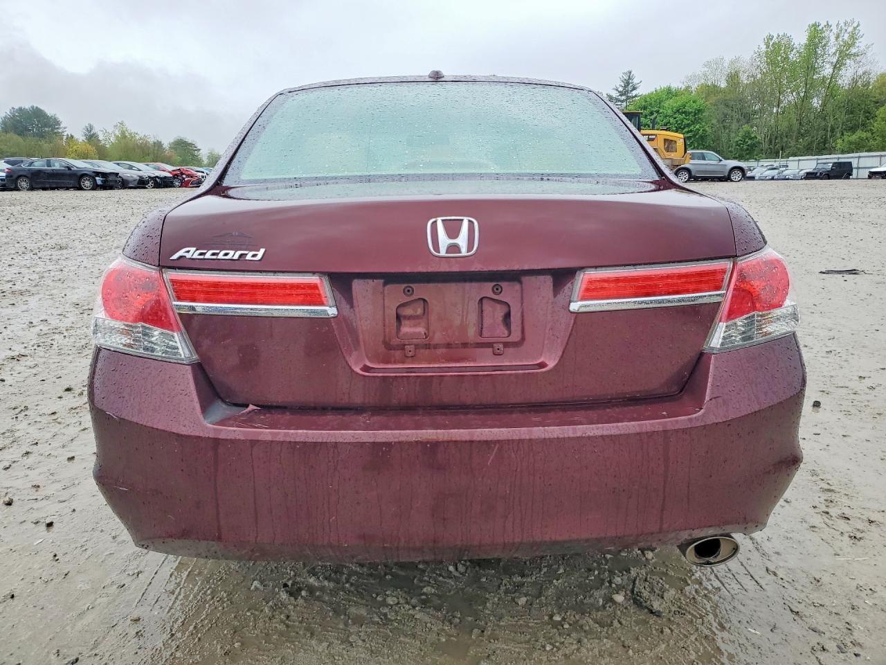 2011 Honda Accord Exl Бордовый vin: 1HGCP2F87BA054380