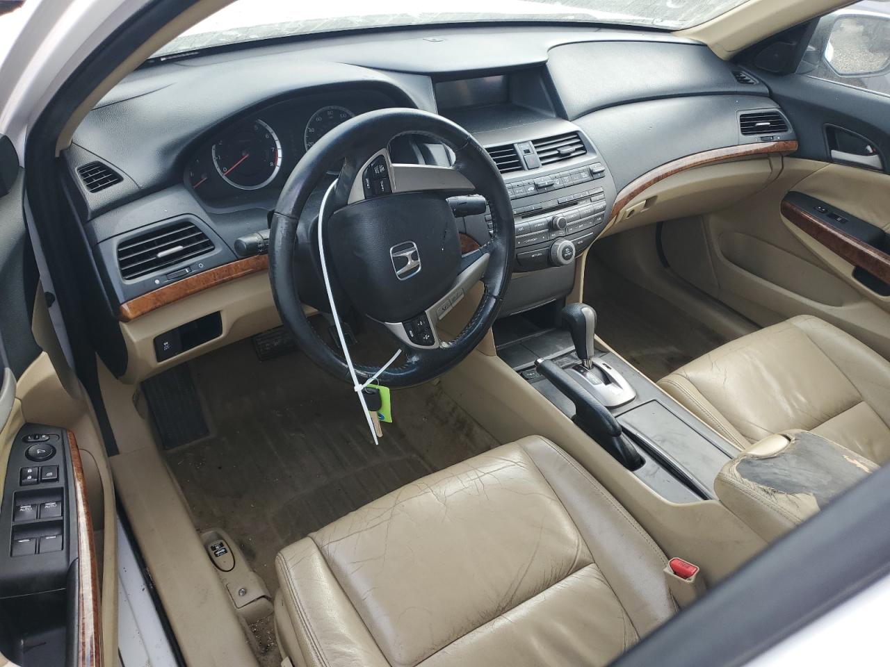 2011 Honda Accord Exl White vin: 1HGCP2F87BA058610