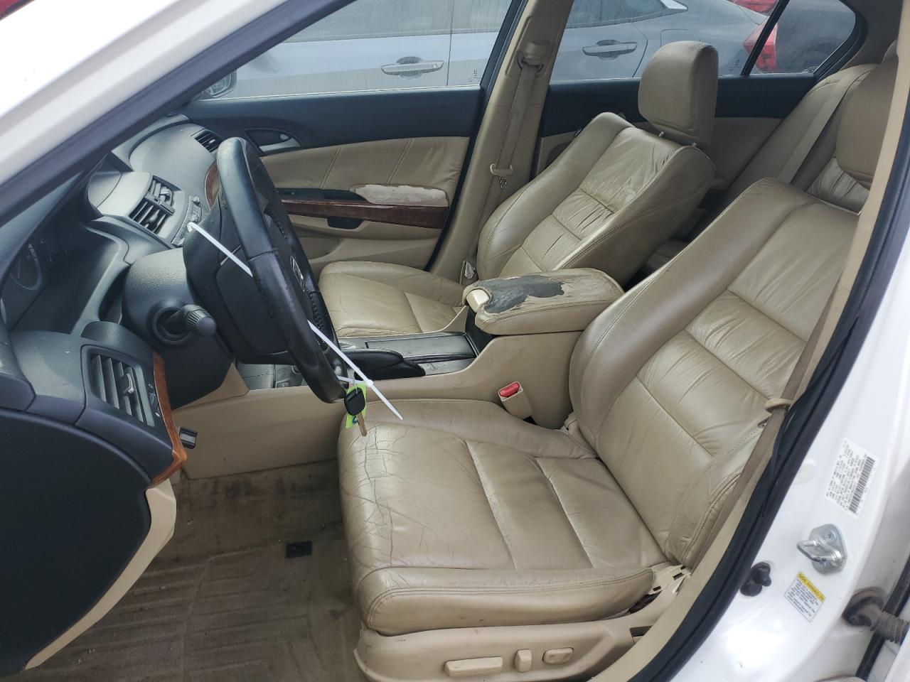2011 Honda Accord Exl White vin: 1HGCP2F87BA058610