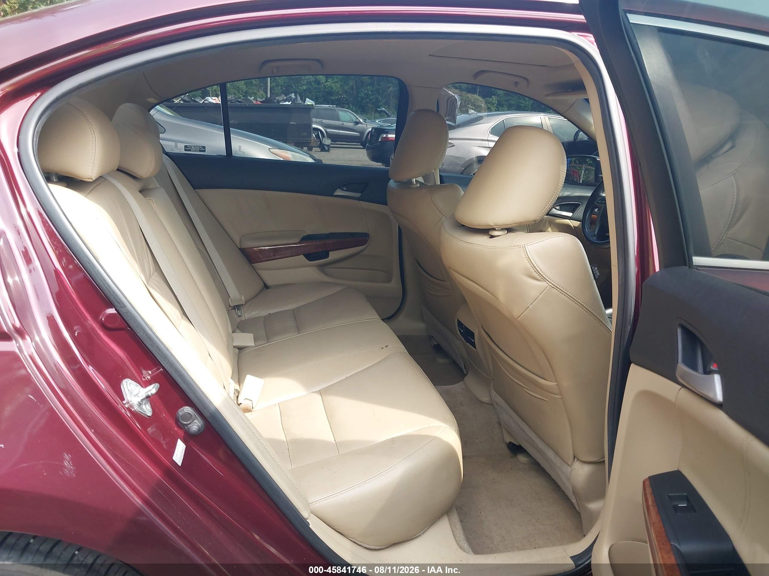 2011 Honda Accord 2.4 Ex-l Burgundy vin: 1HGCP2F87BA077903