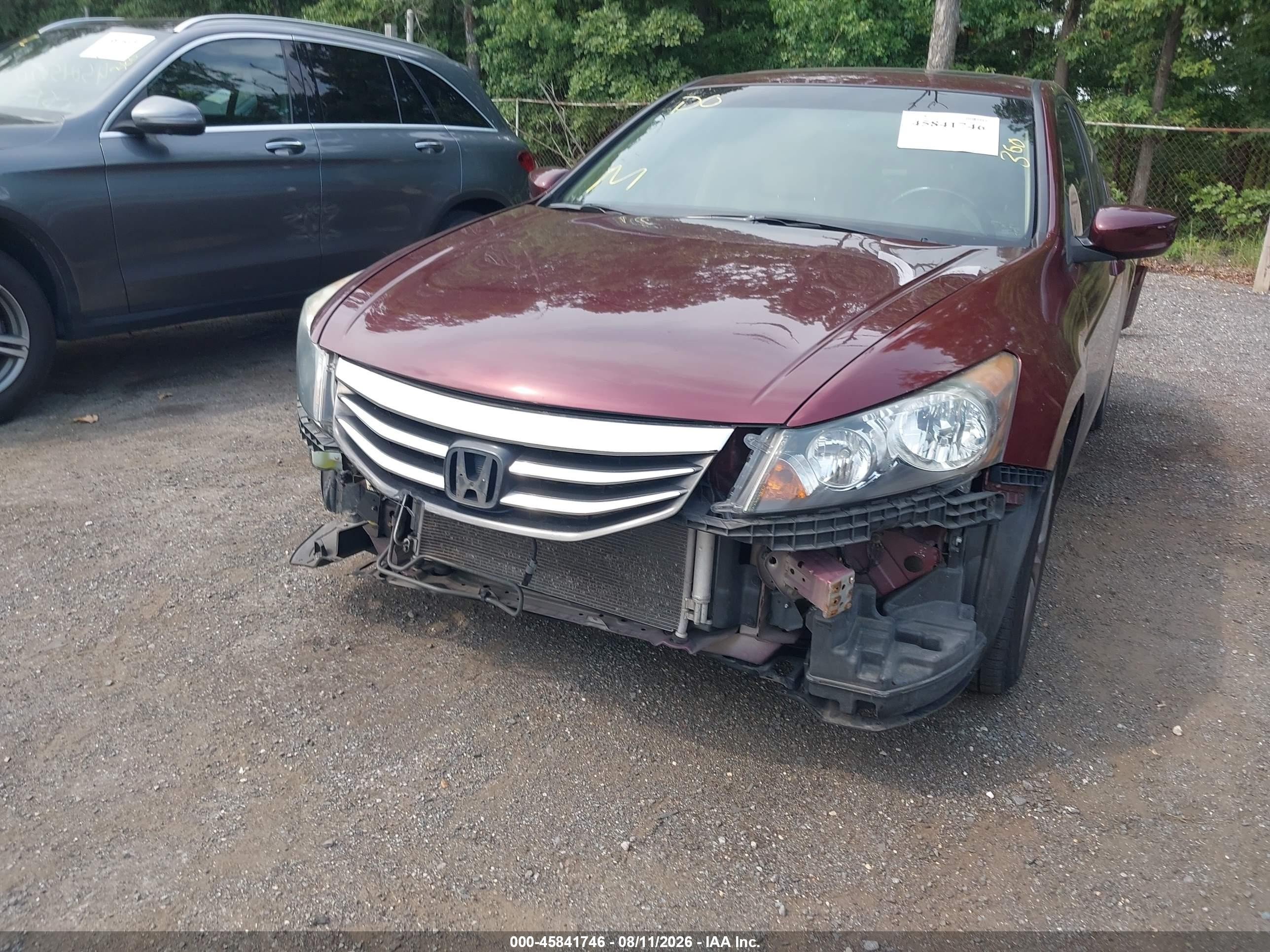 2011 Honda Accord 2.4 Ex-l Burgundy vin: 1HGCP2F87BA077903