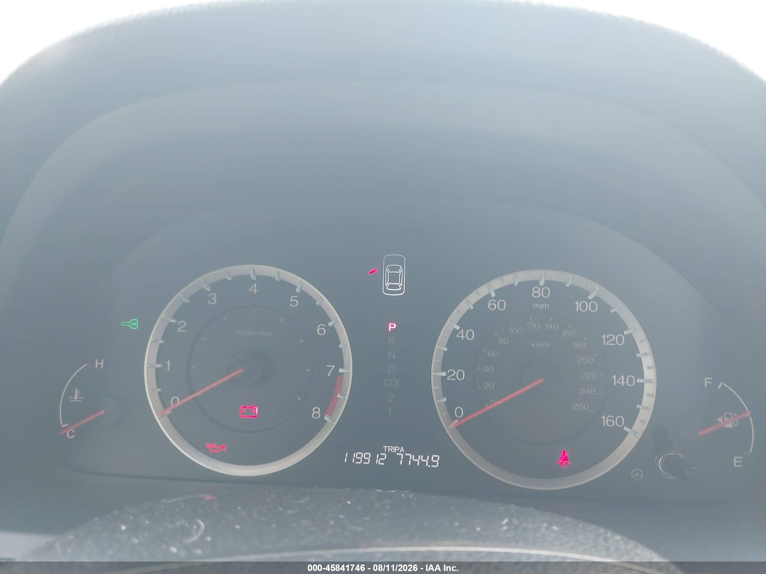 2011 Honda Accord 2.4 Ex-l Burgundy vin: 1HGCP2F87BA077903