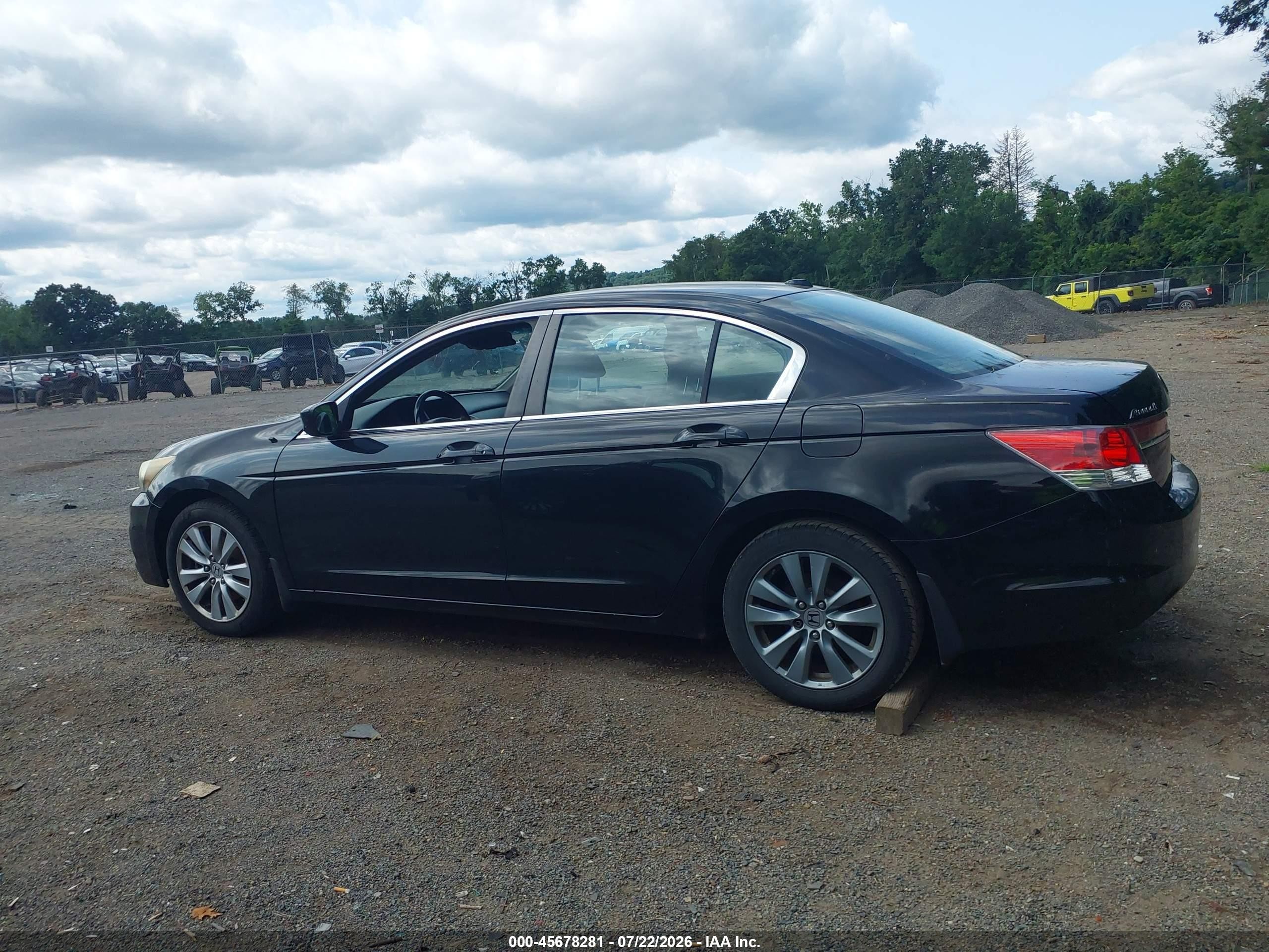 2011 Honda Accord 2.4 Ex-l Black vin: 1HGCP2F87BA087105