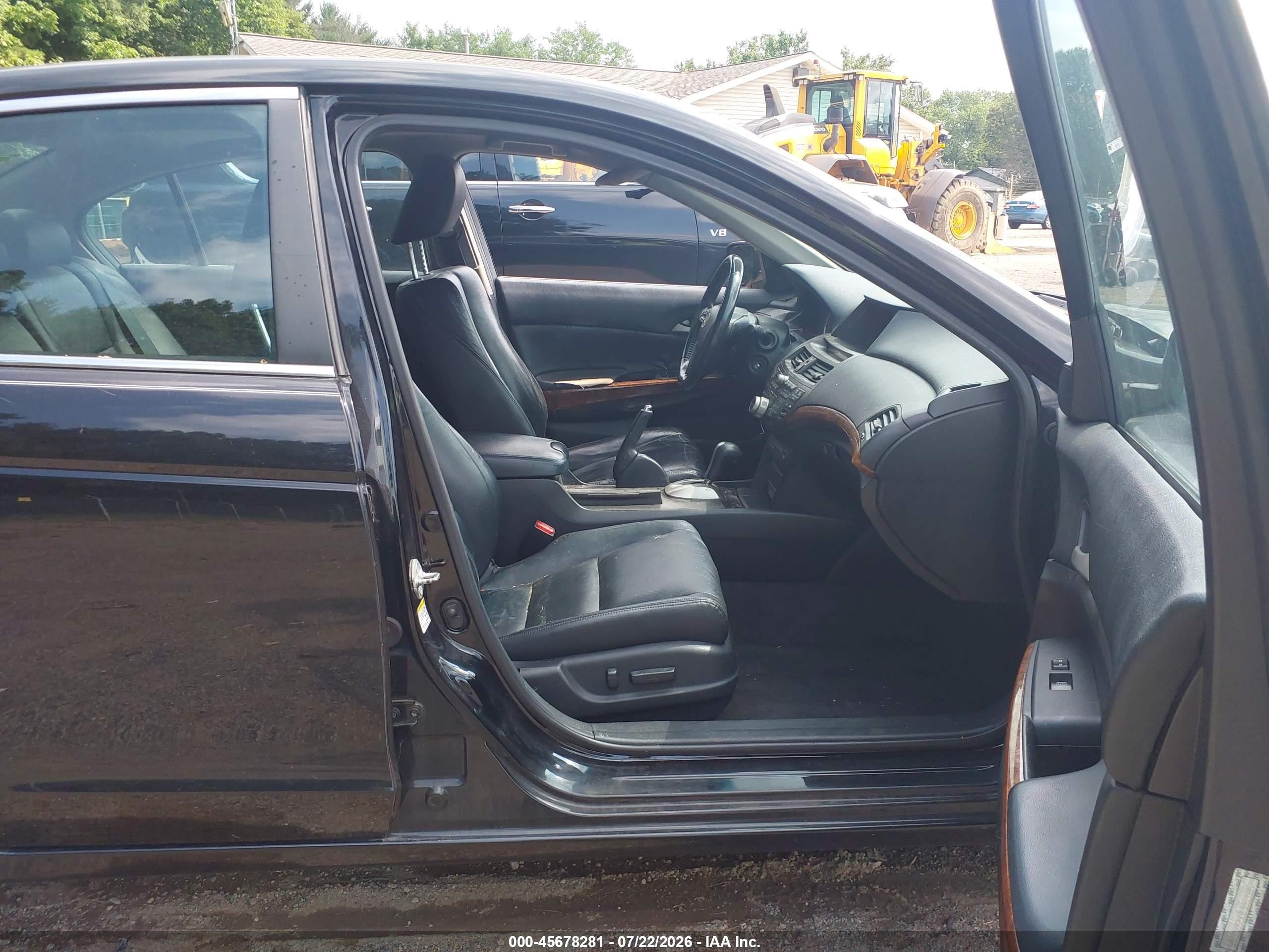 2011 Honda Accord 2.4 Ex-l Black vin: 1HGCP2F87BA087105