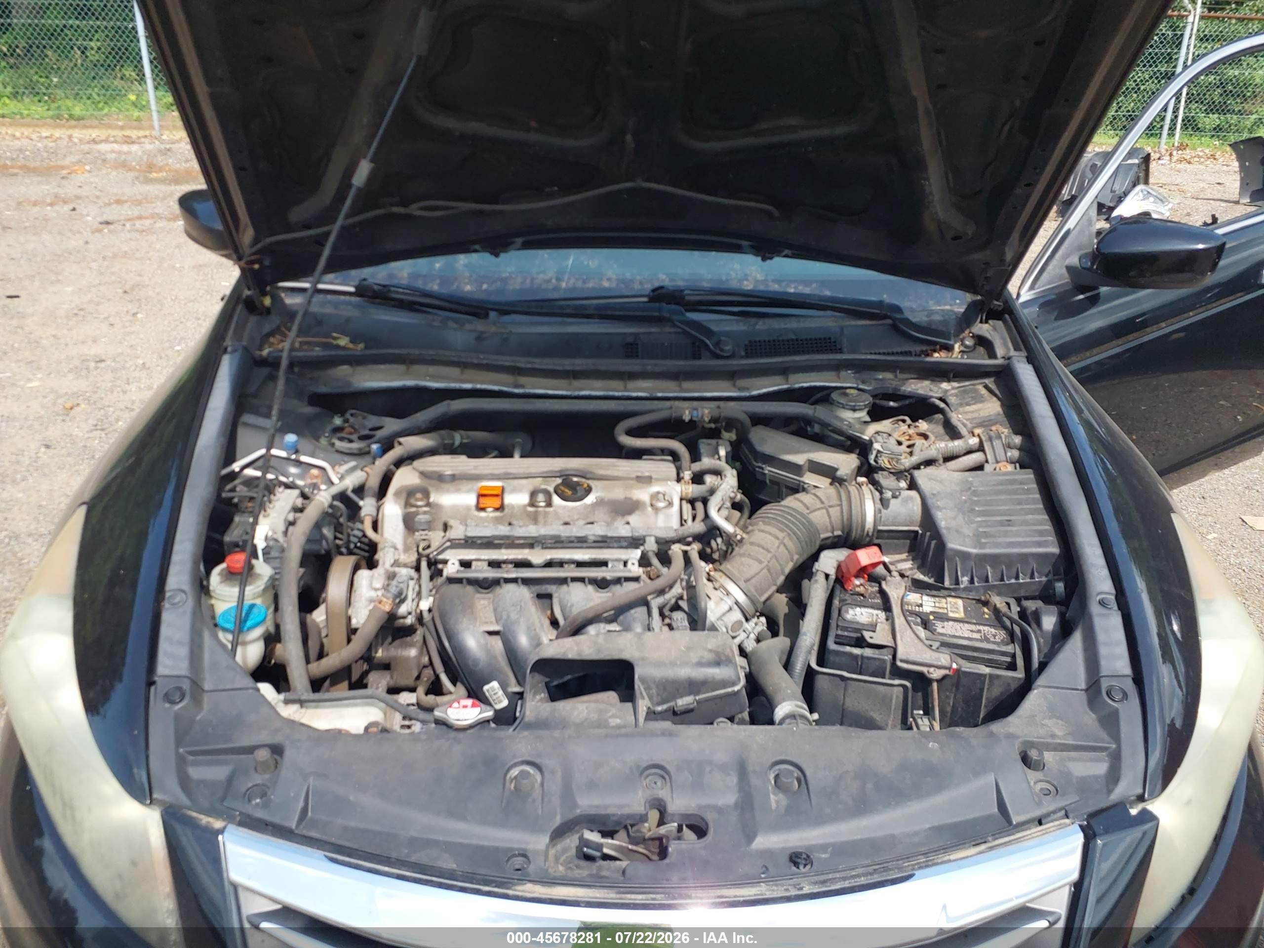 2011 Honda Accord 2.4 Ex-l Black vin: 1HGCP2F87BA087105