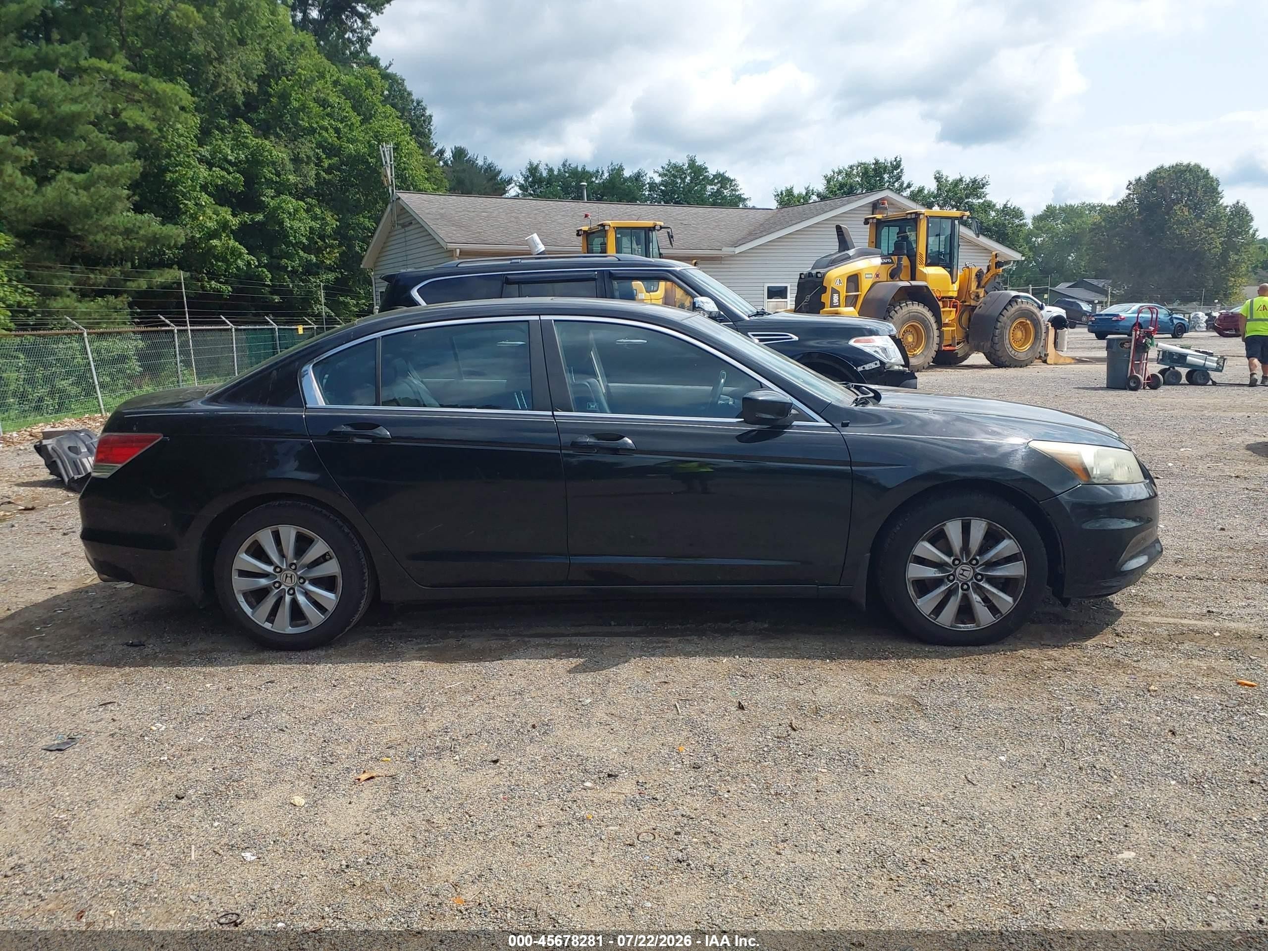 2011 Honda Accord 2.4 Ex-l Black vin: 1HGCP2F87BA087105