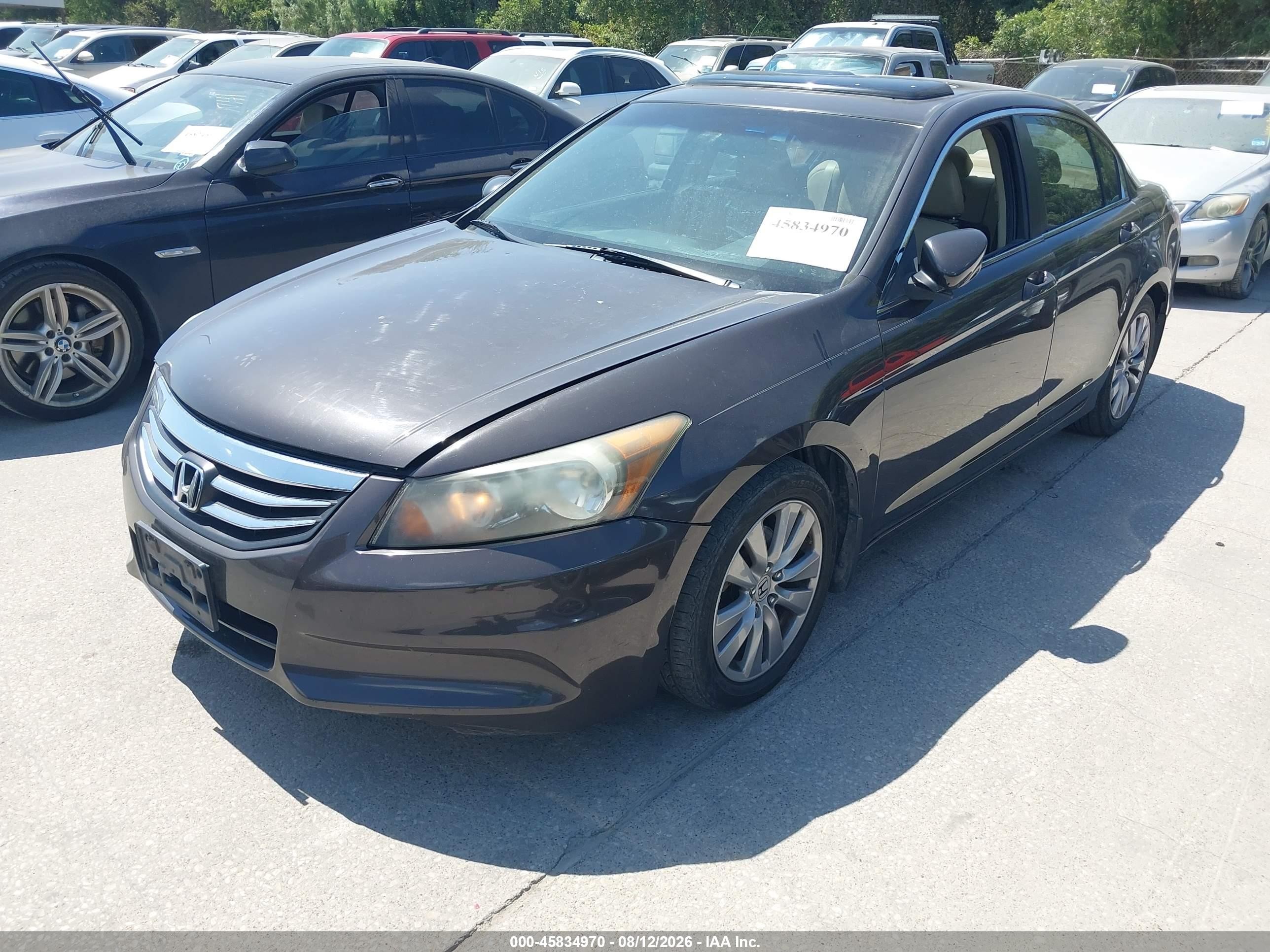 2011 Honda Accord 2.4 Ex-l Brown vin: 1HGCP2F87BA098444