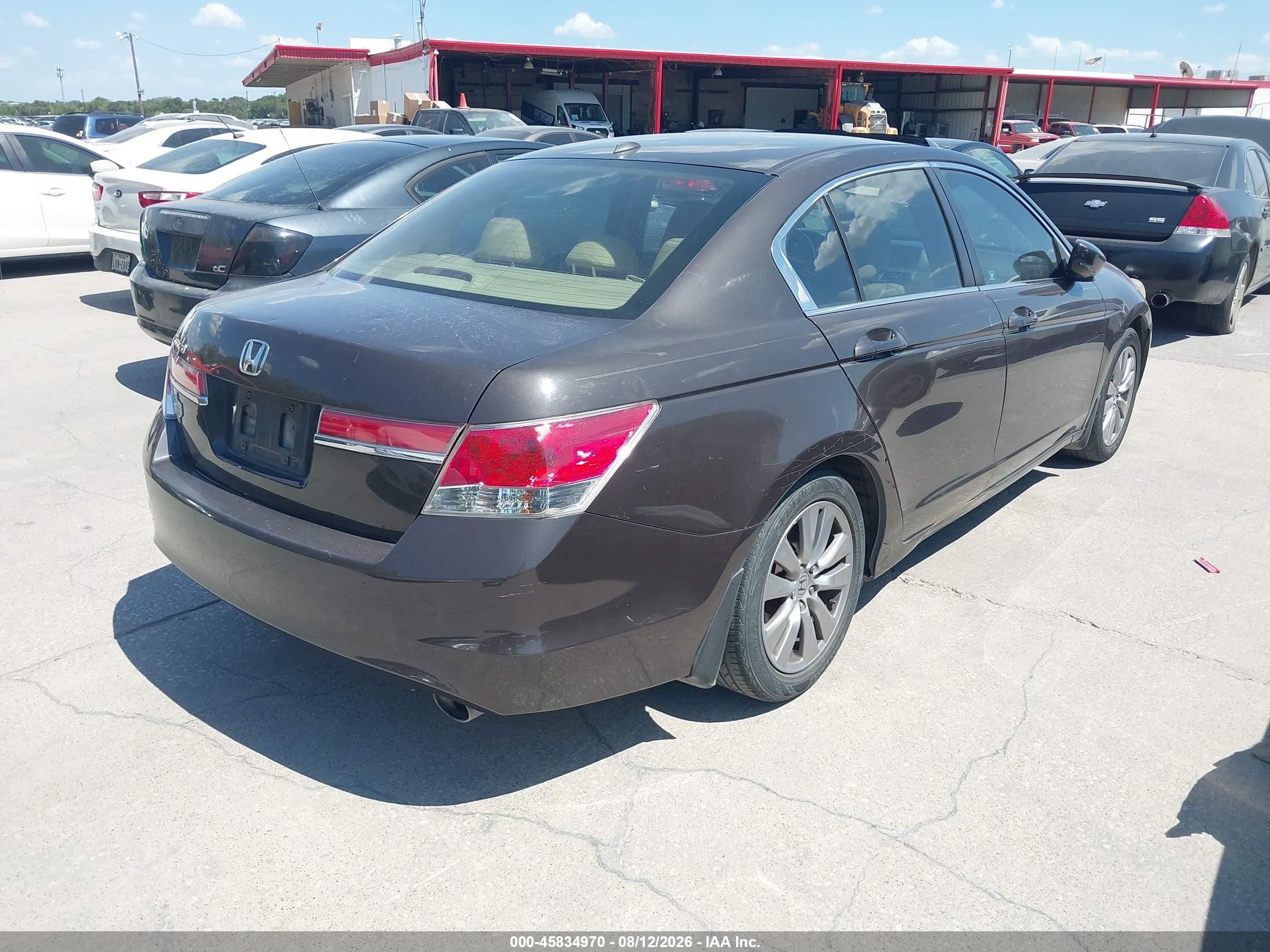 2011 Honda Accord 2.4 Ex-l Brown vin: 1HGCP2F87BA098444