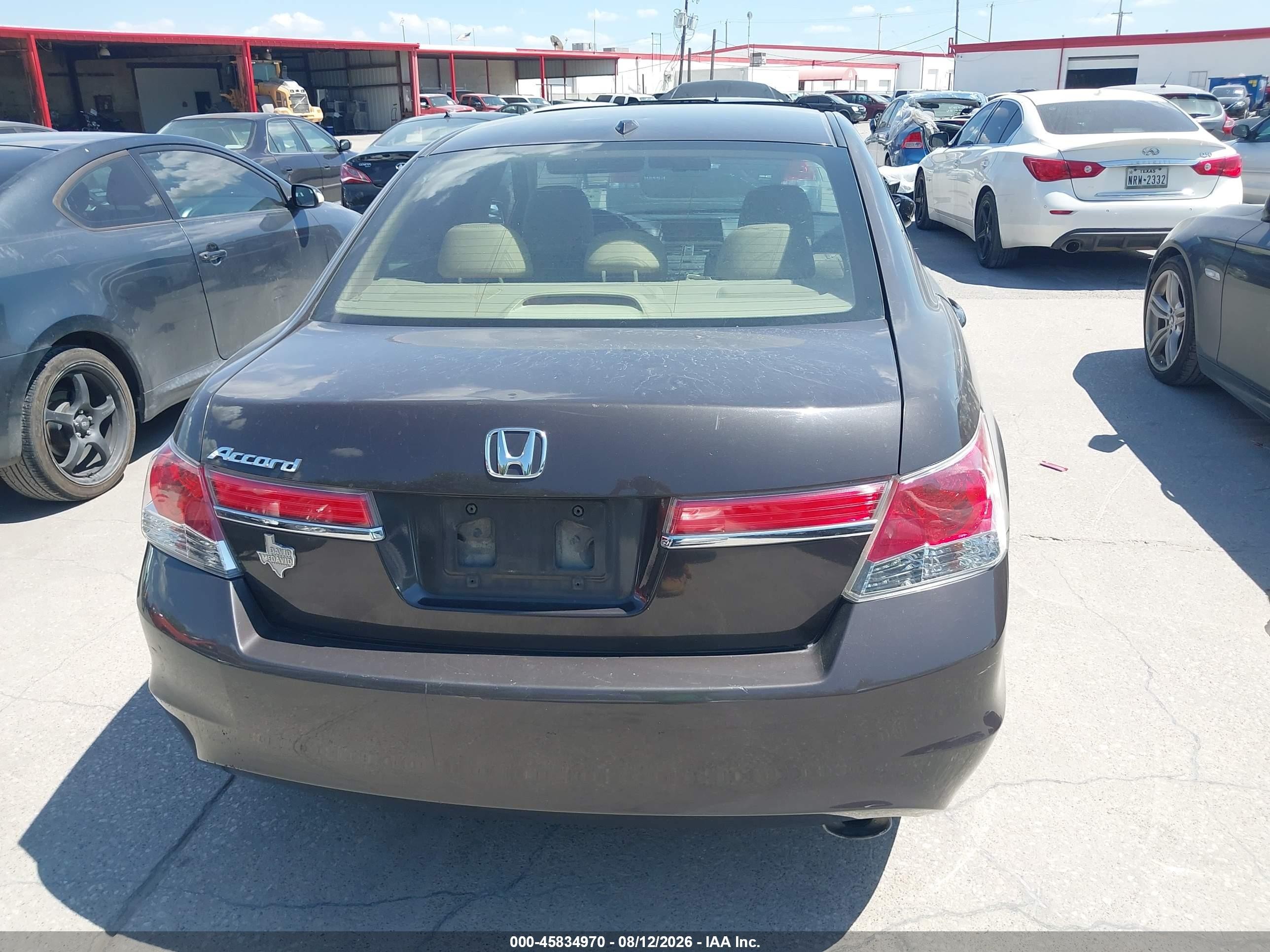 2011 Honda Accord 2.4 Ex-l Brown vin: 1HGCP2F87BA098444