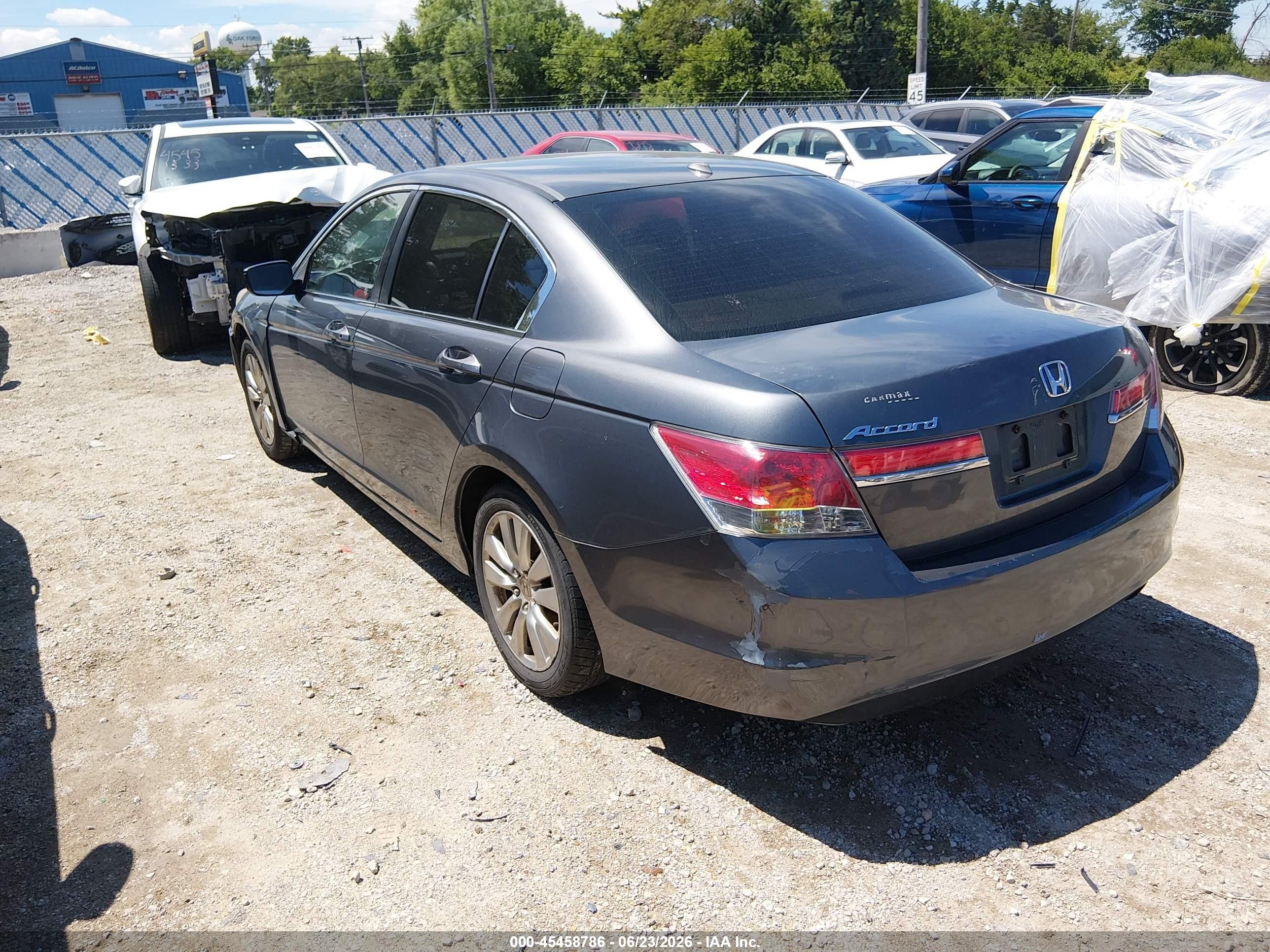 2011 Honda Accord 2.4 Ex-l Серый vin: 1HGCP2F87BA104727