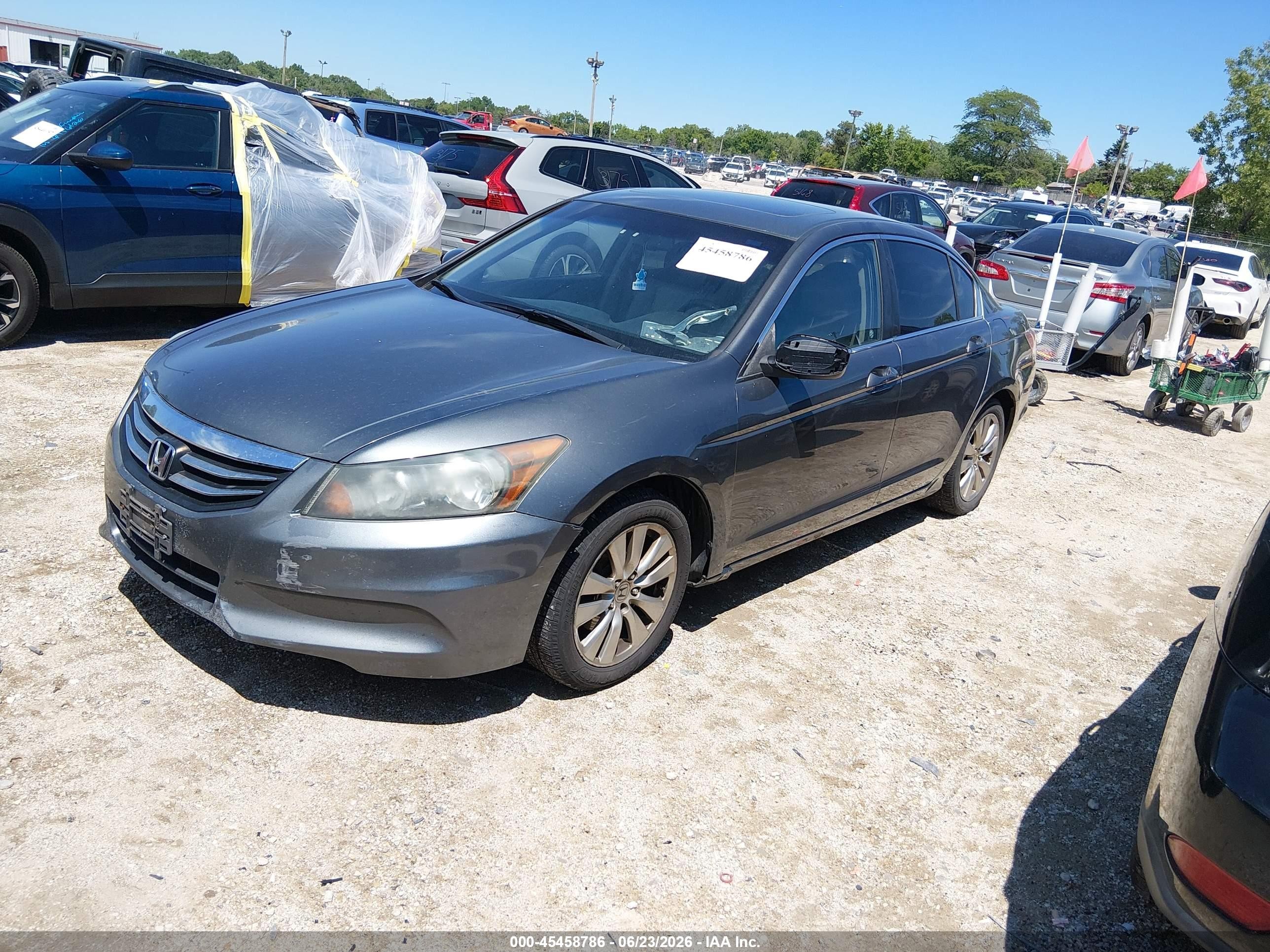 2011 Honda Accord 2.4 Ex-l Серый vin: 1HGCP2F87BA104727