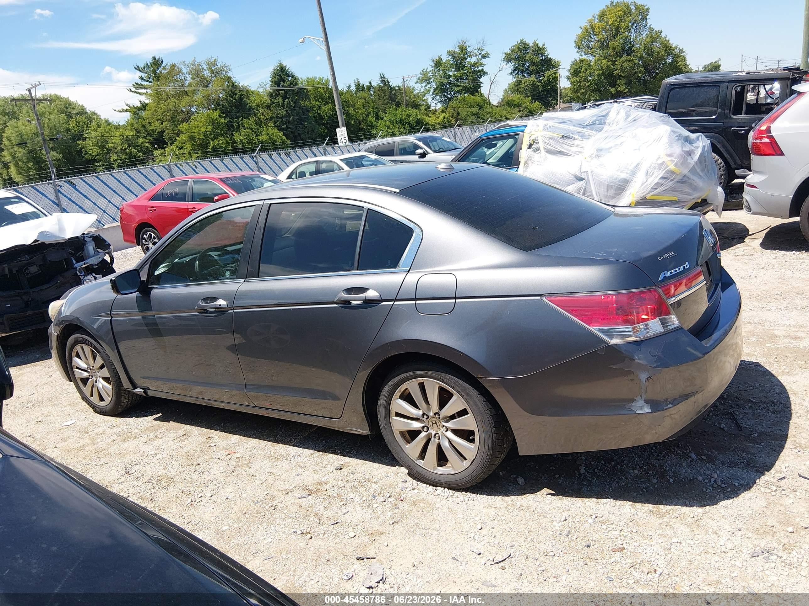 2011 Honda Accord 2.4 Ex-l Серый vin: 1HGCP2F87BA104727