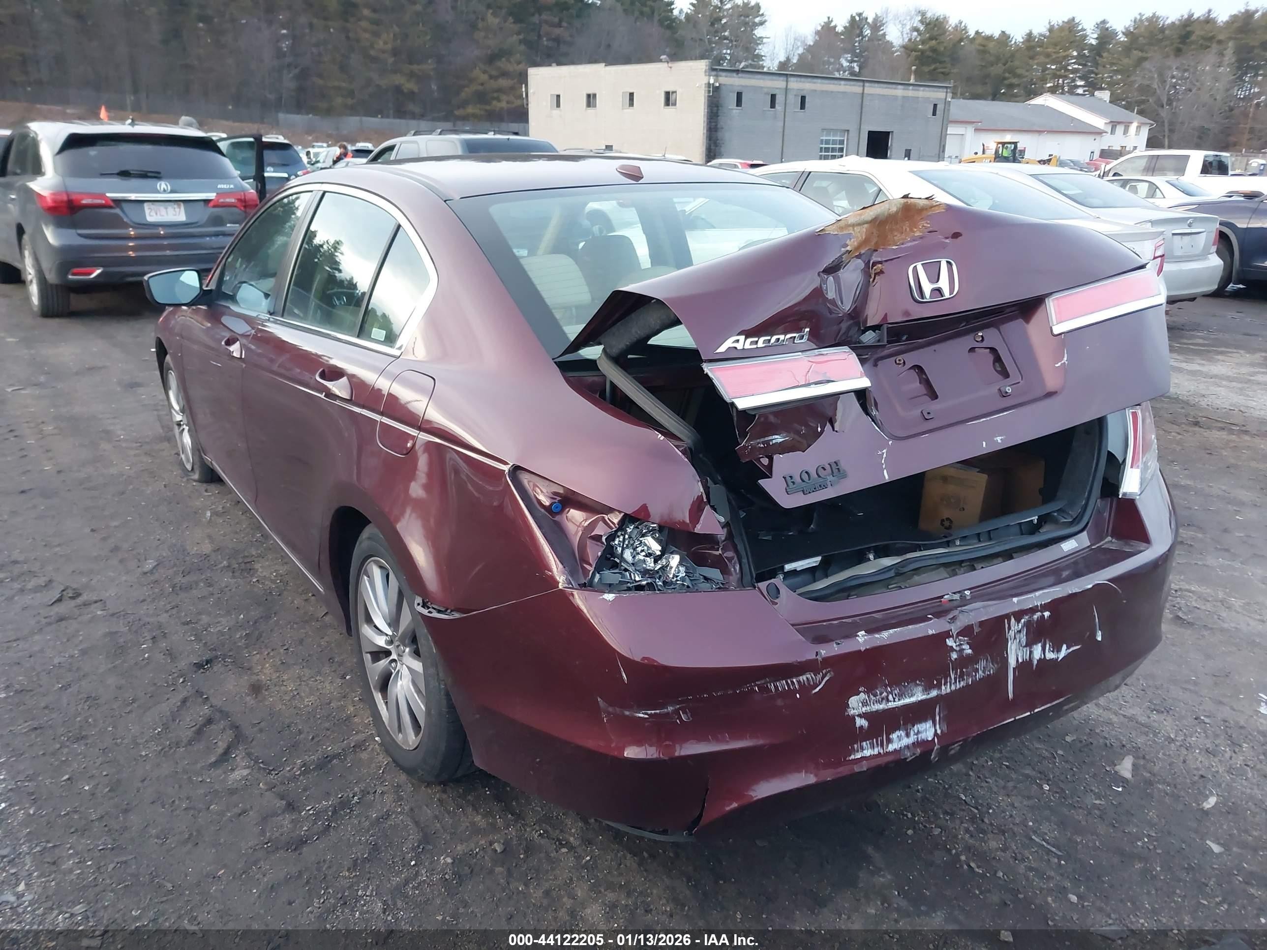 2011 Honda Accord 2.4 Ex-l Maroon vin: 1HGCP2F87BA131605